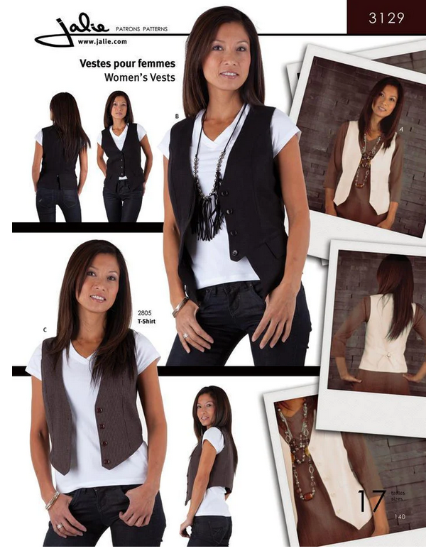 Jalie 3129 Vest Pattern Cover