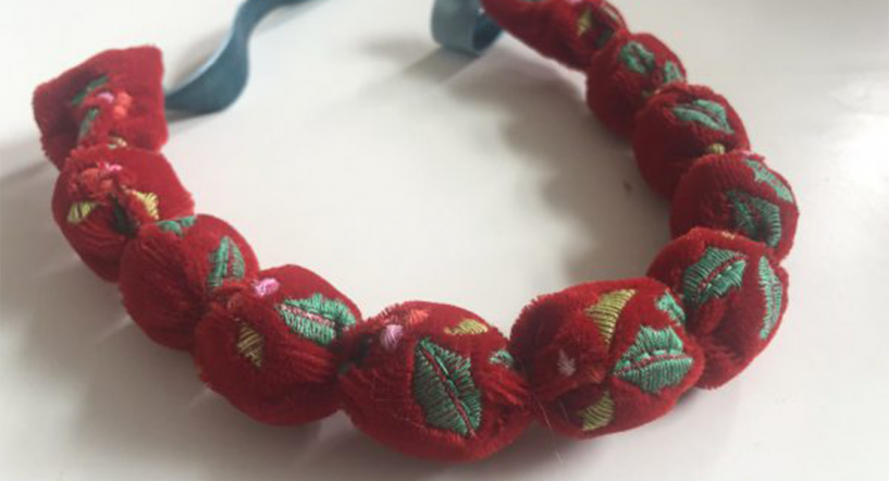 Embroidery velvet
