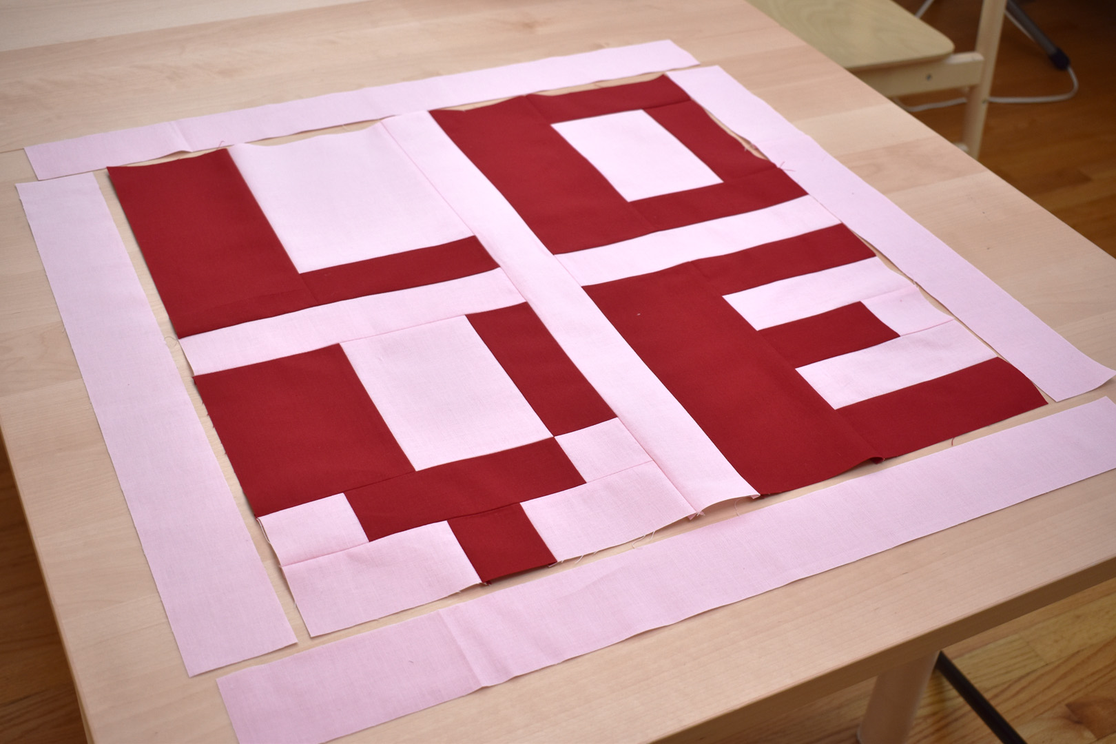 Modern Love Mini Quilt by Erika Mulvenna