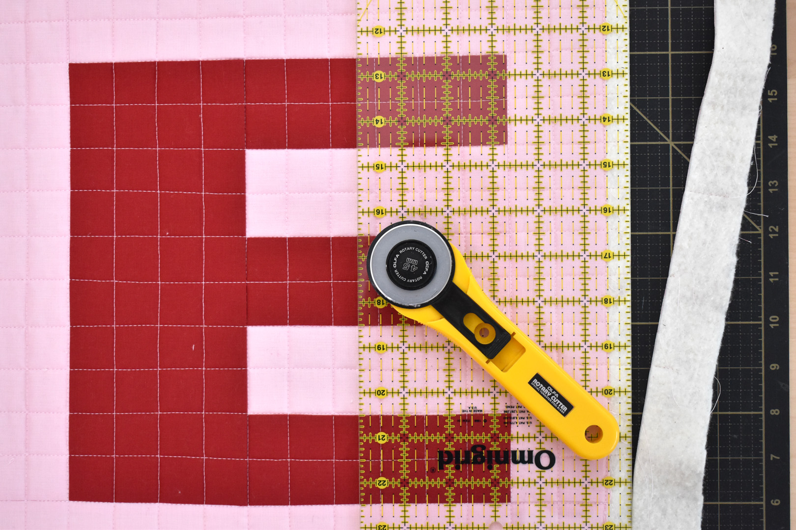 Modern Love Mini Quilt by Erika Mulvenna