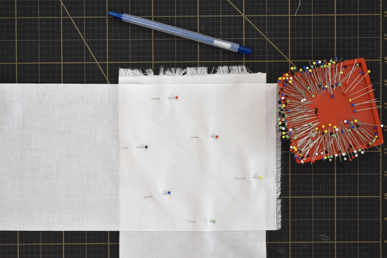 Modern Love Mini Quilt by Erika Mulvenna