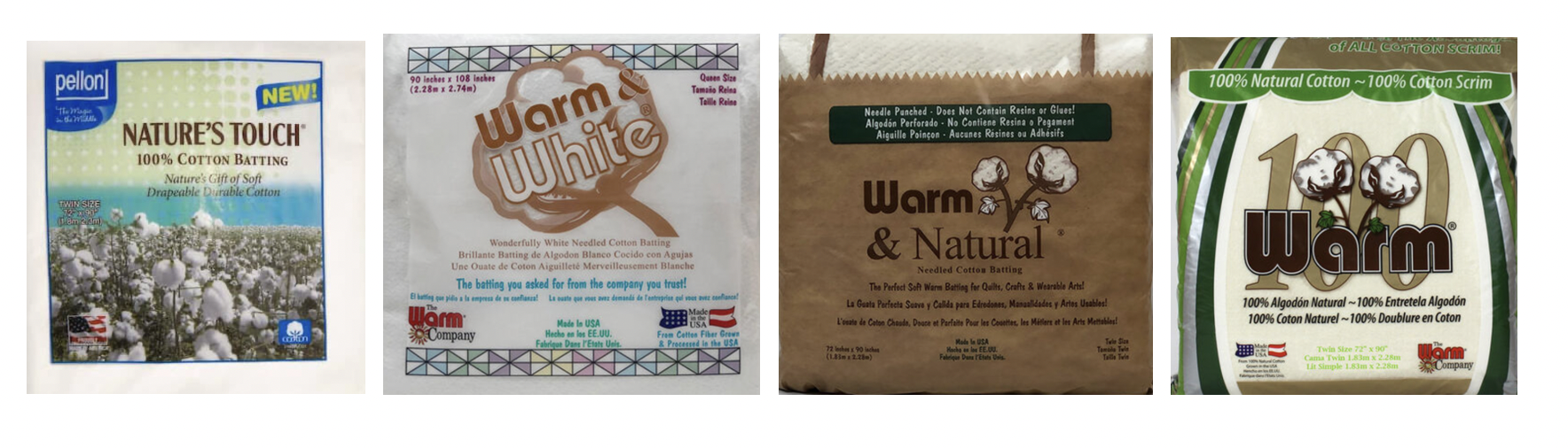 Various Cotton Battings for Quilting the Nona Quilt Along BERNINA WeAll Sew blog