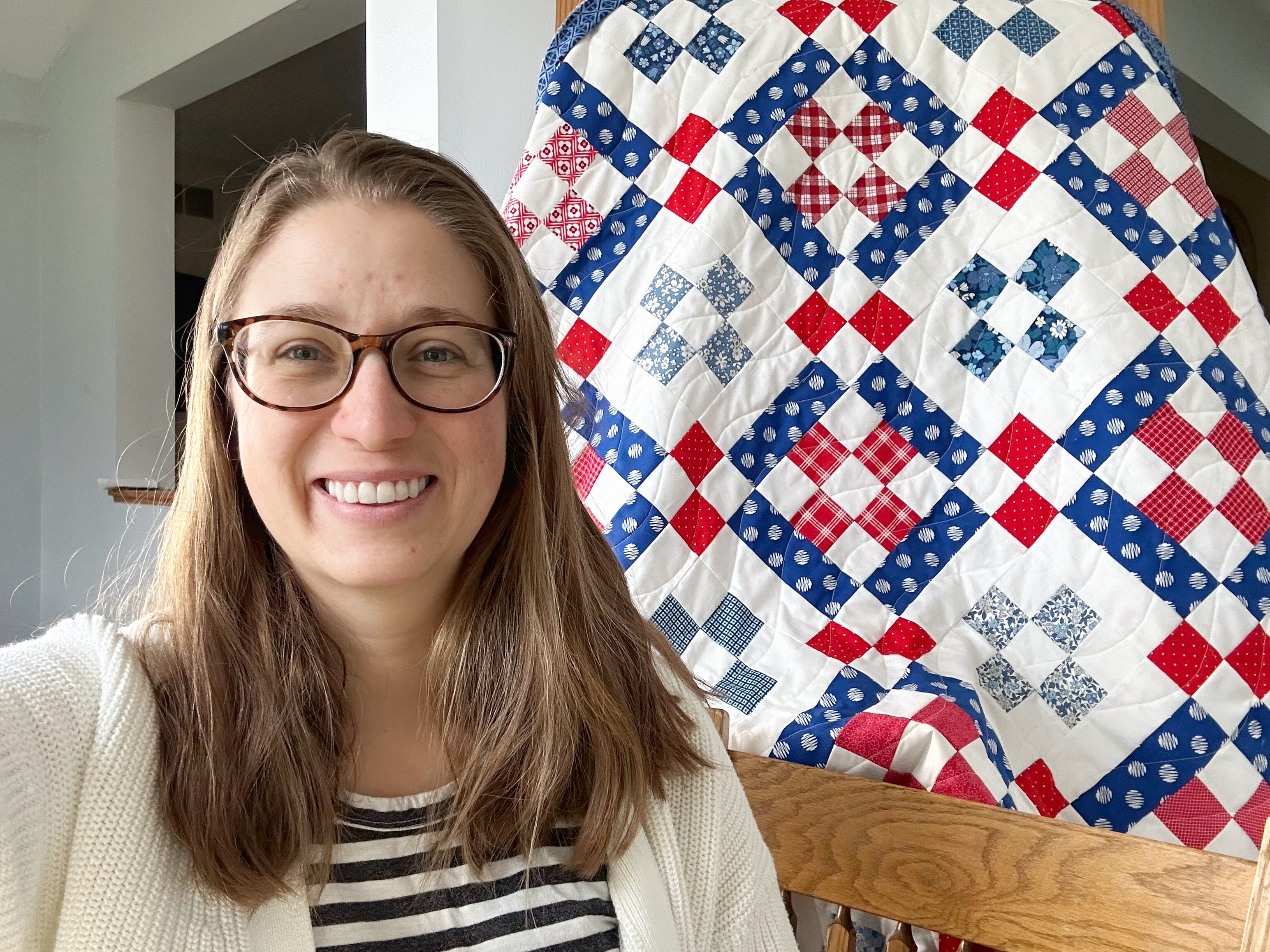 Jessica Dayon- designer and host of the Nona Quilt Along