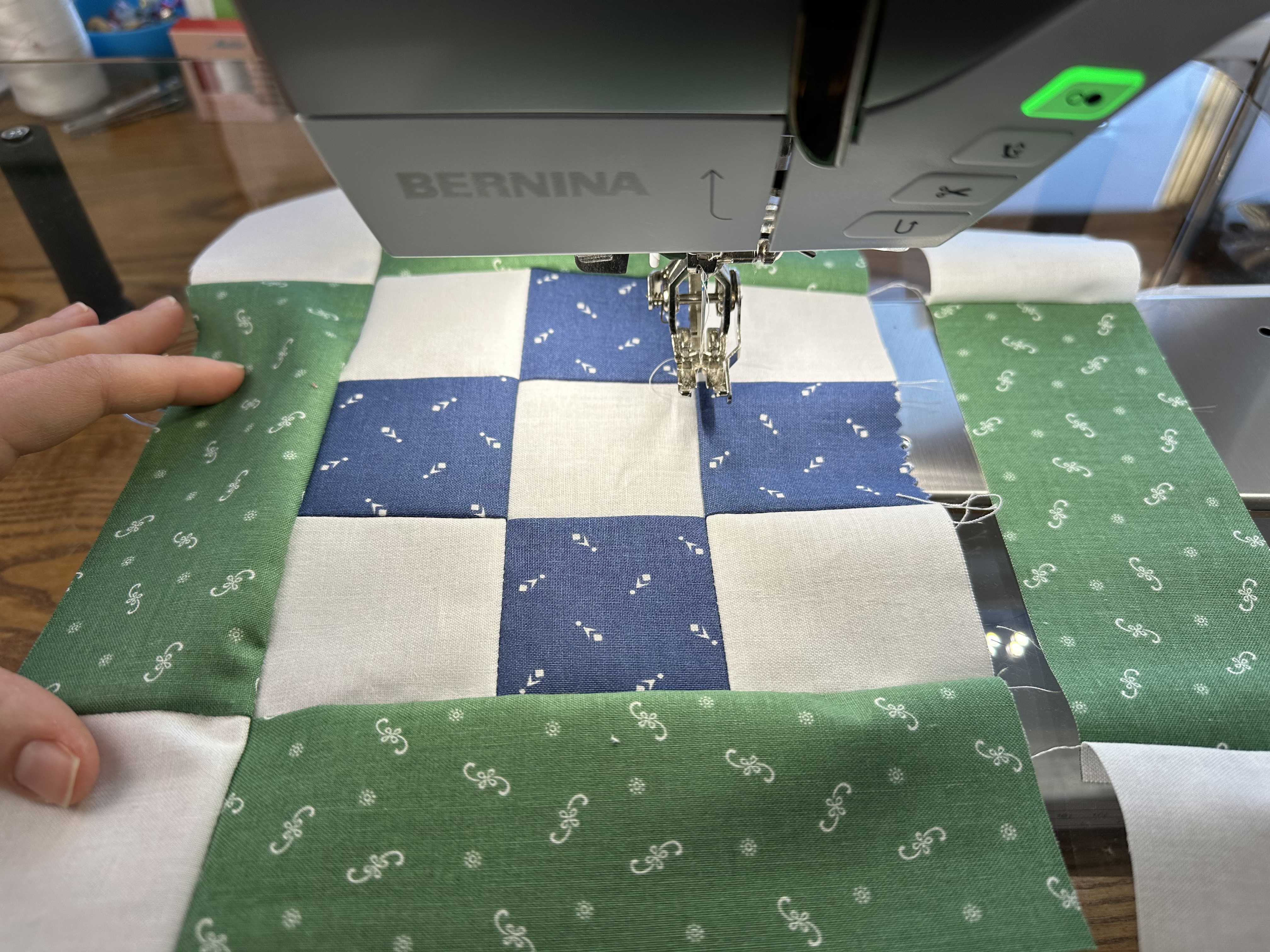 Making Block A for the Nona Quilt Along BERNINA WeAllSew blog