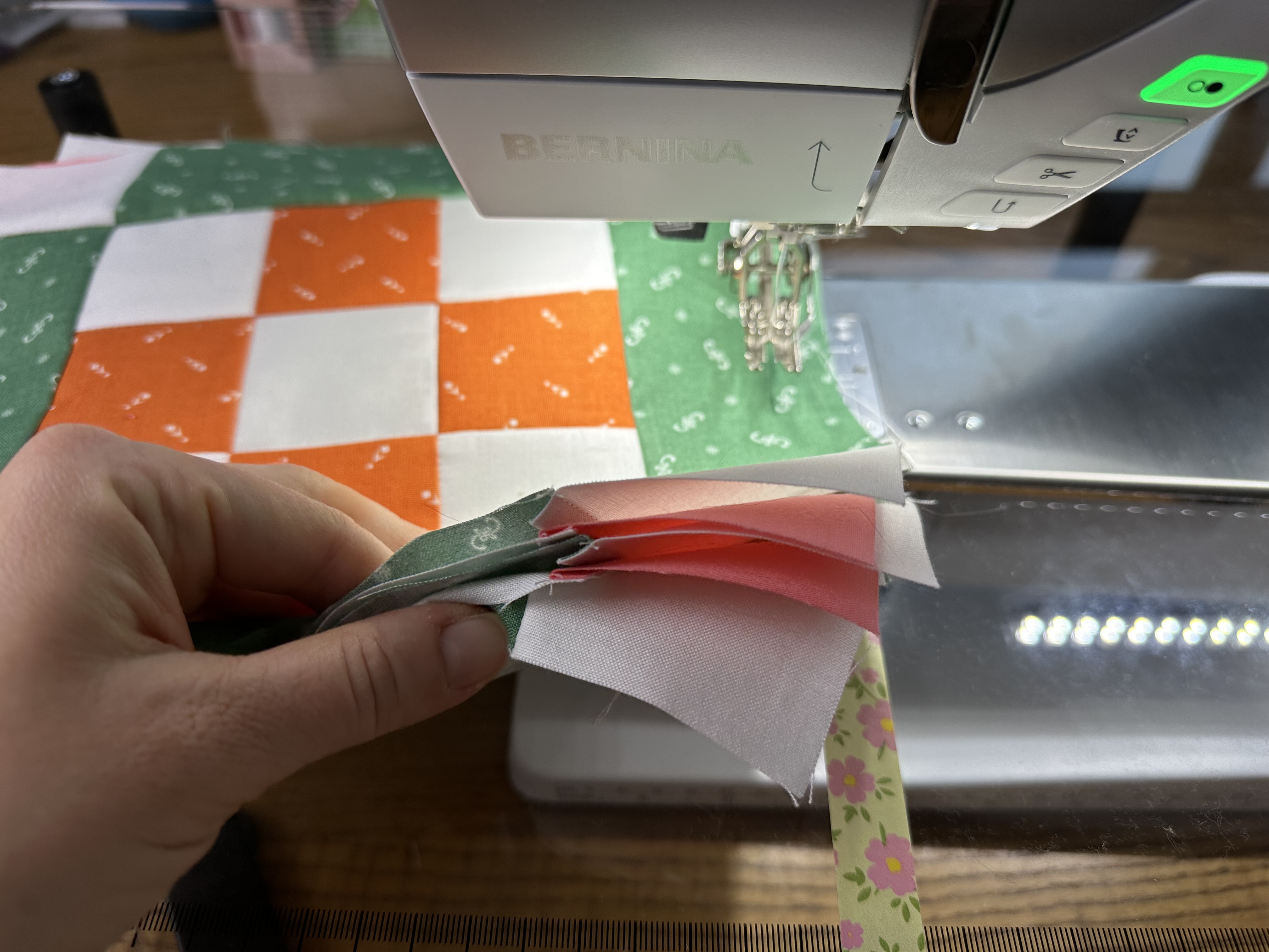 Stack of blocks for the Nona Quilt Along BERNINA