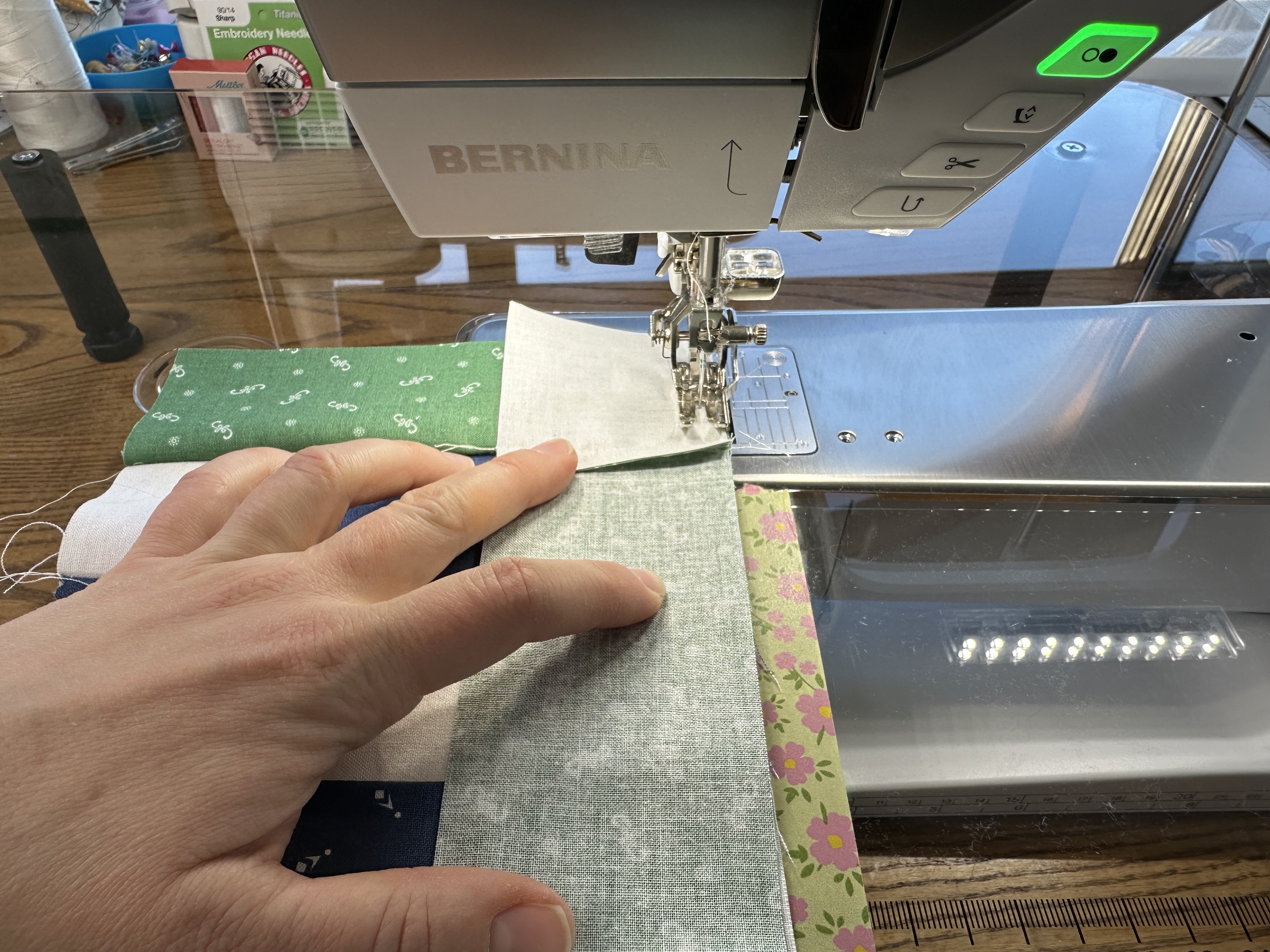 Making Block A for the Nona Quilt Along BERNINA WeAllSew blog