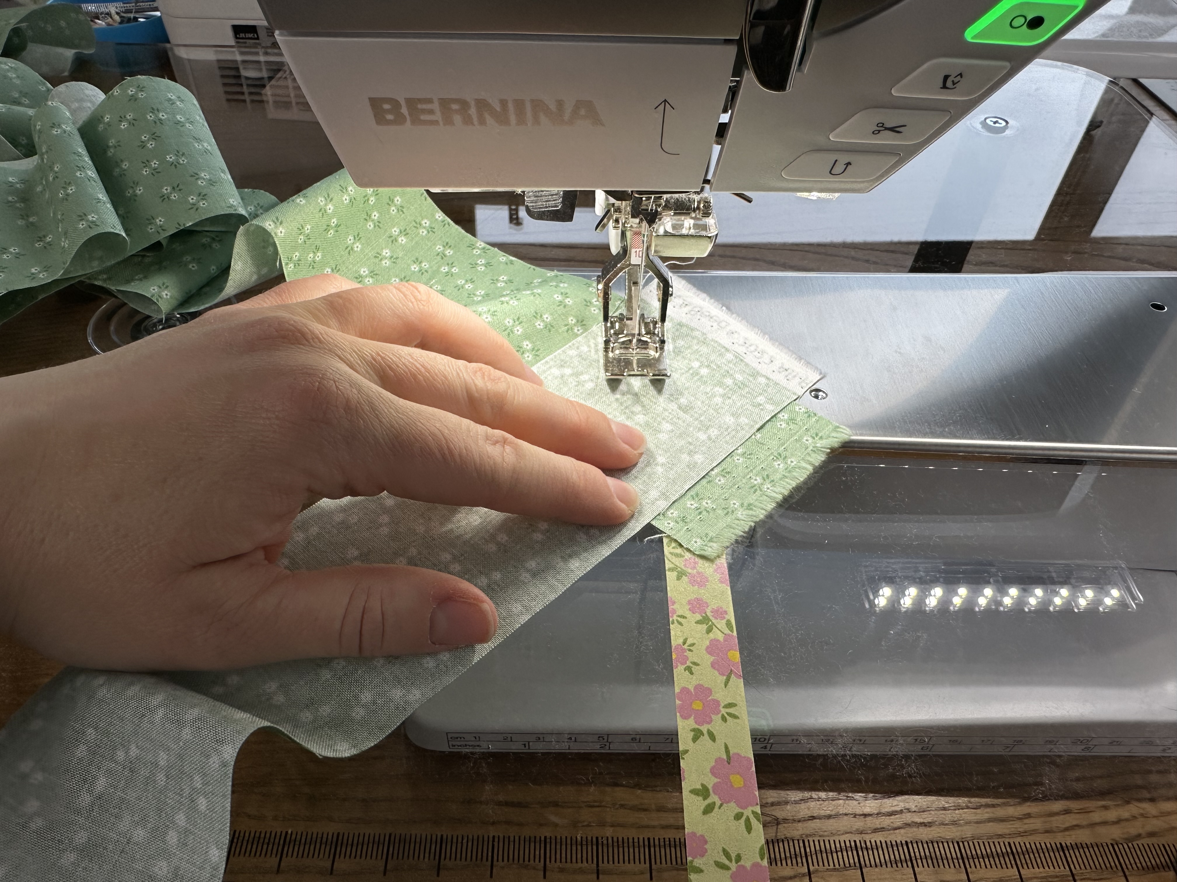 Making binding from the Nona Quilt Along BERNINA WeAll Sew blog