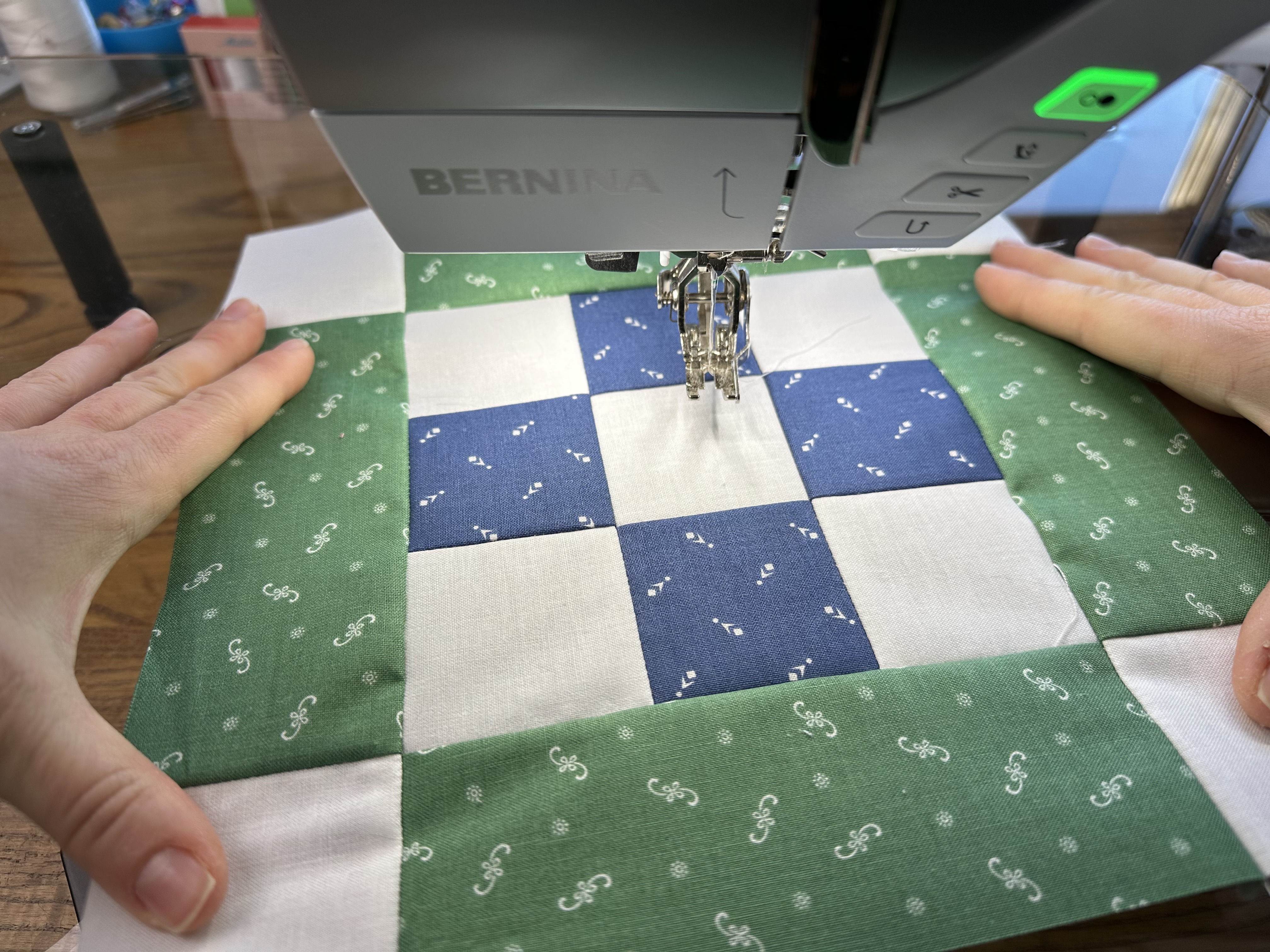 Block A of the Nona Quilt Along BERNINA WeAllSew blog