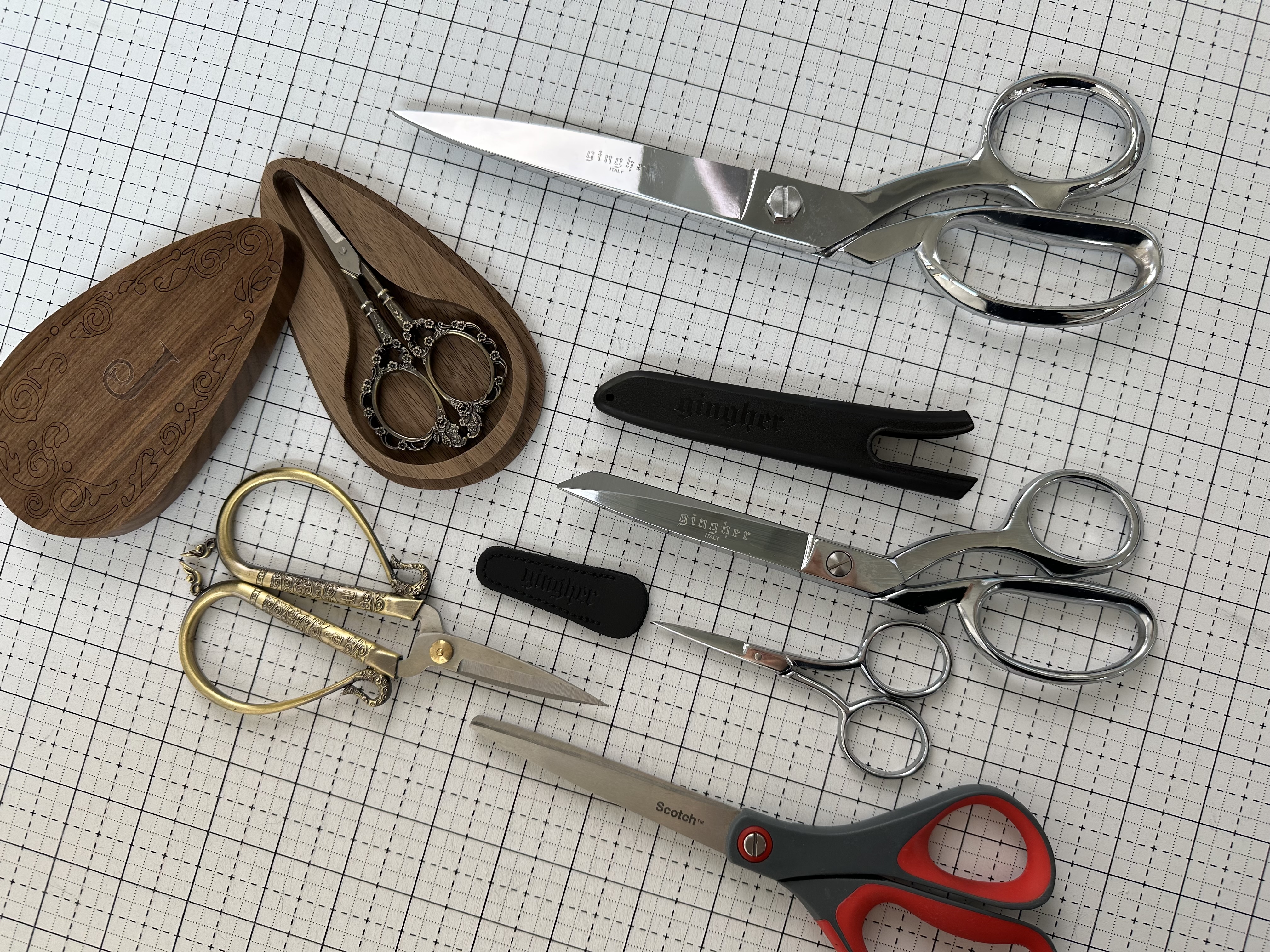 Variety of Scissors for the Nona Quilt Along BERNINA WeAll Sew blog