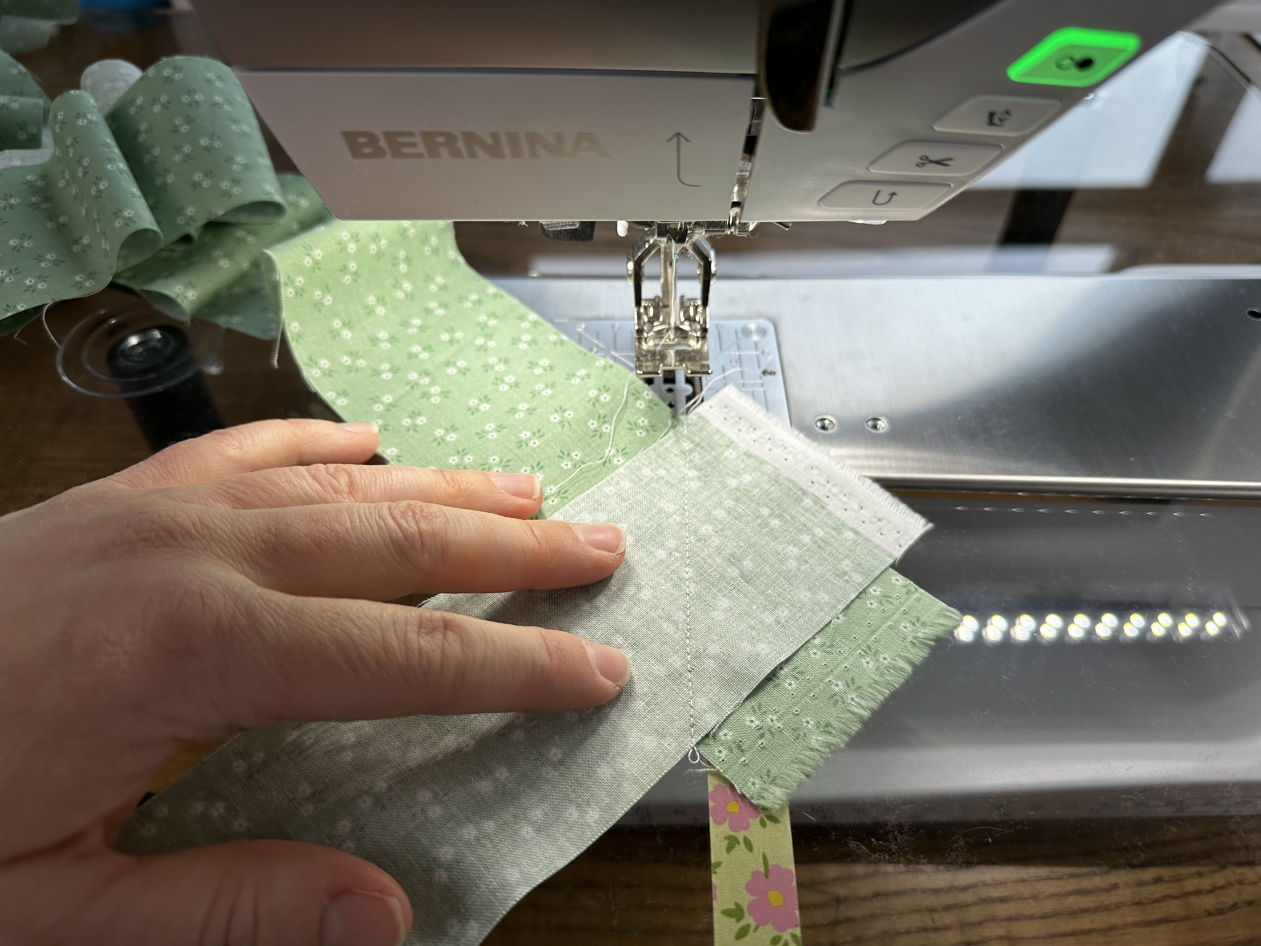 Making binding from the Nona Quilt Along BERNINA WeAll Sew blog