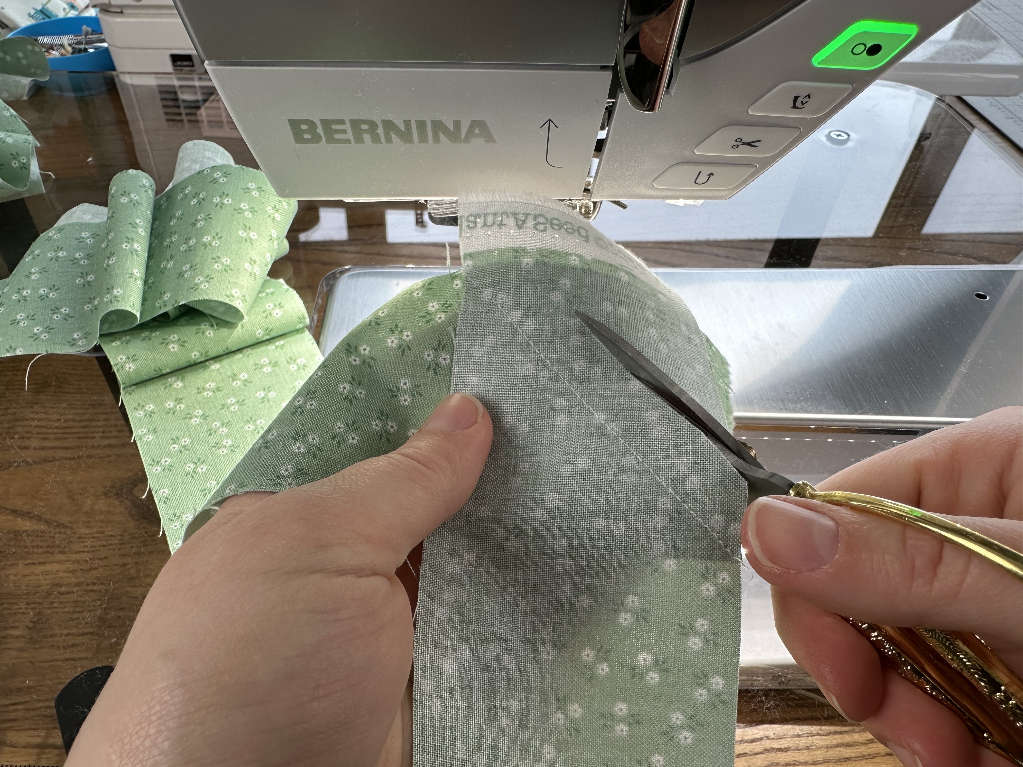 Making binding from the Nona Quilt Along BERNINA WeAll Sew blog
