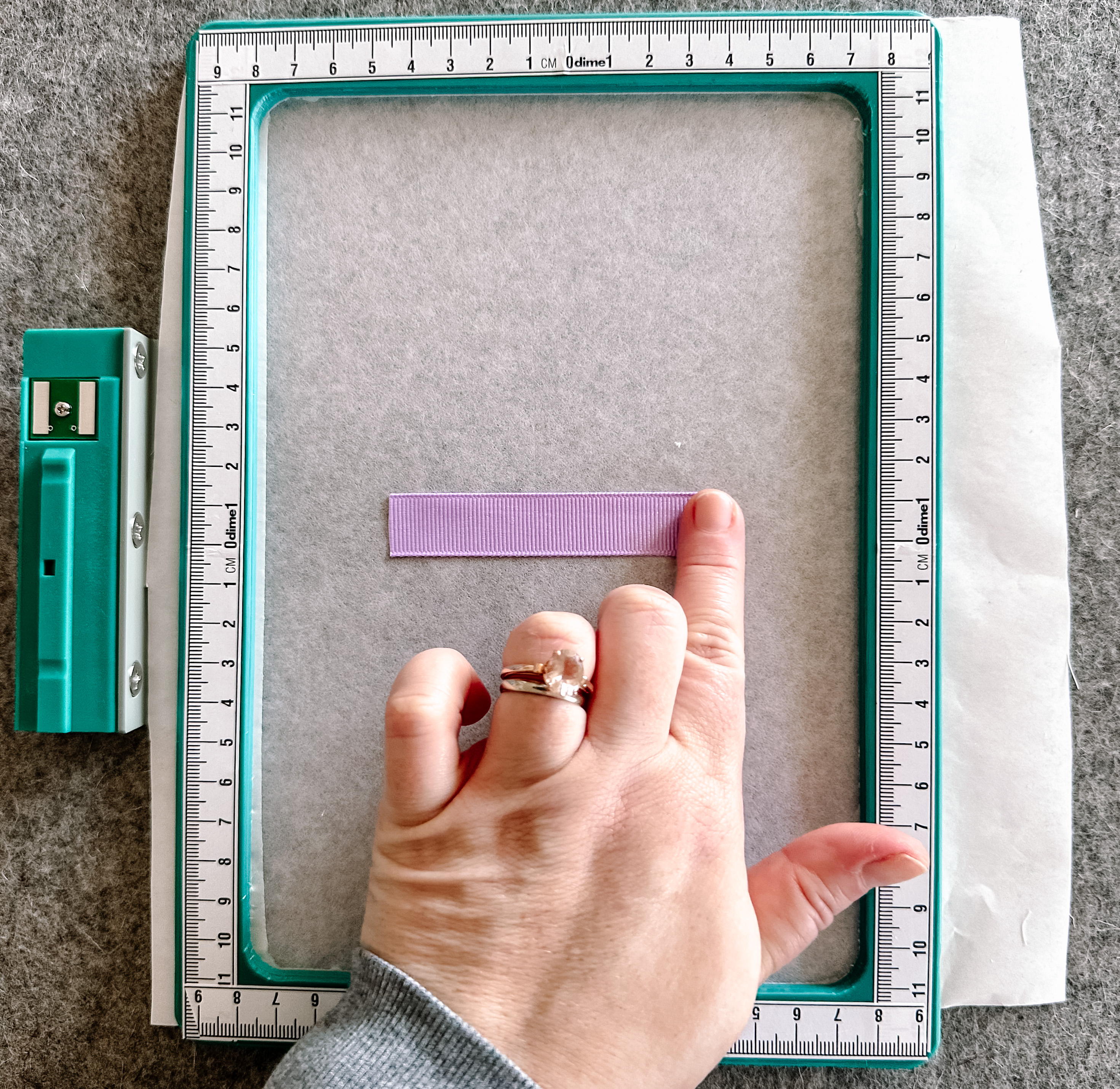 Embroidered Labels - Prepare Hoop