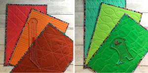 Straight and Curve ruler quilting designs