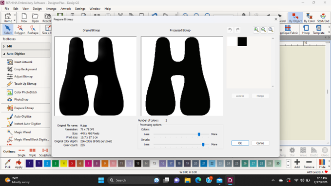 Auto Digitize Tutorial - Prepare Bitmap