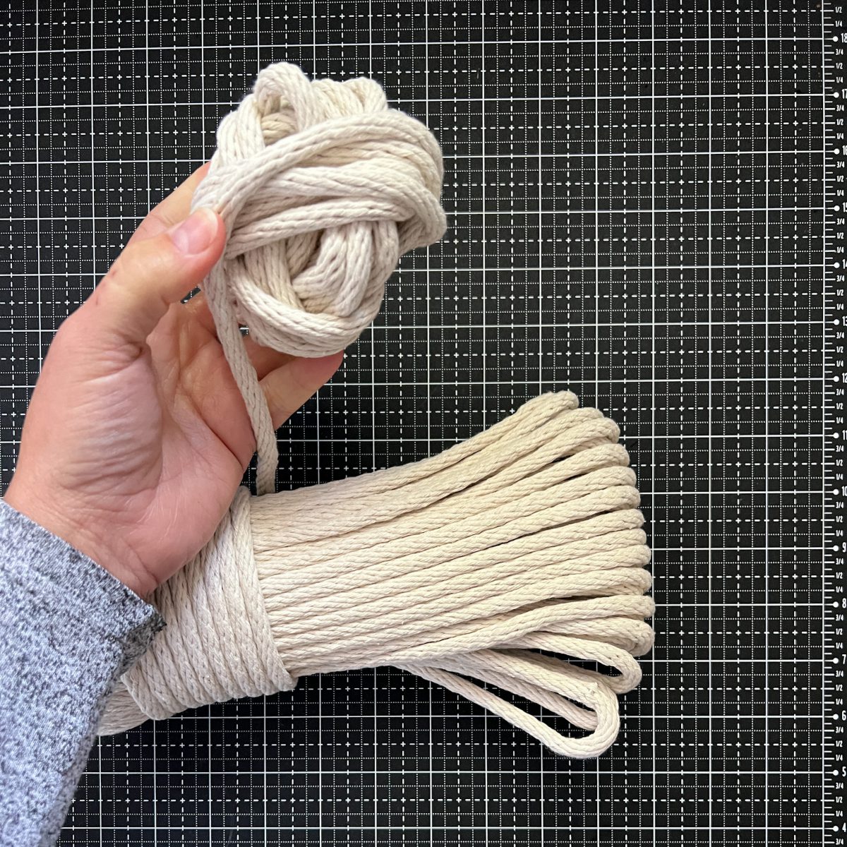 Ghosters Rope Coasters Tutorial - winding cording into ball