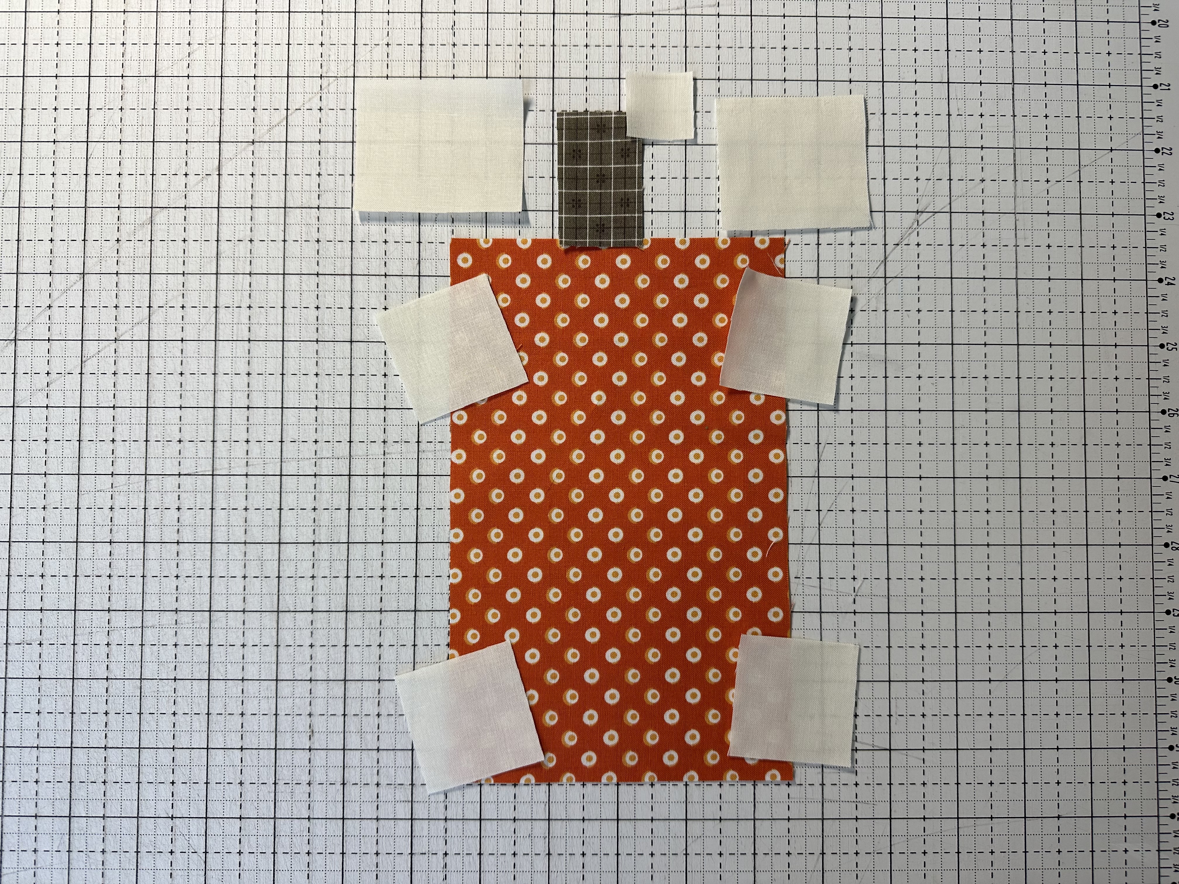 Pumpkin Block Pieces from Onyx in Autumn Table Runner