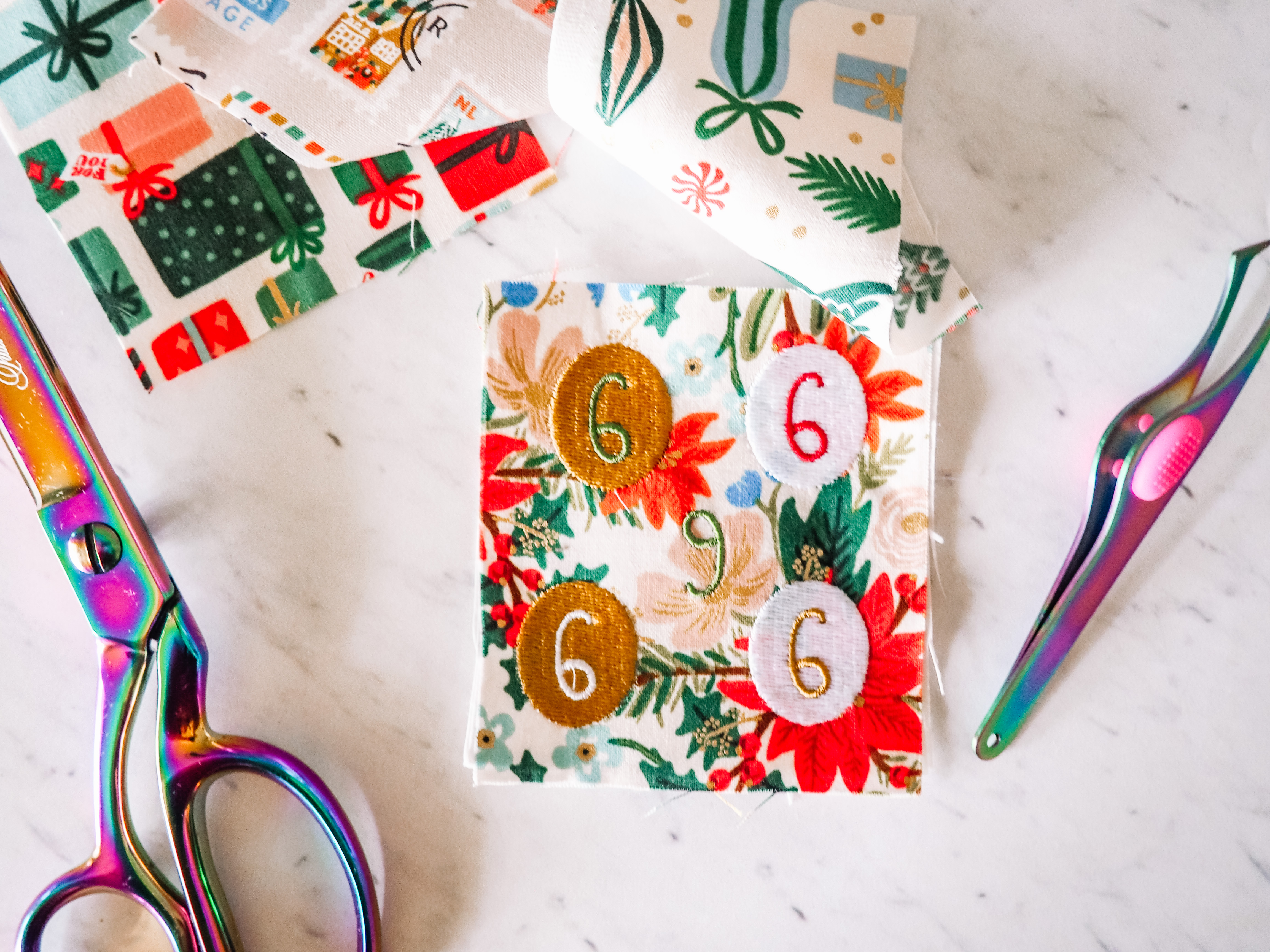 BERNINA WeAllSew Cristmas Countdown Design Options