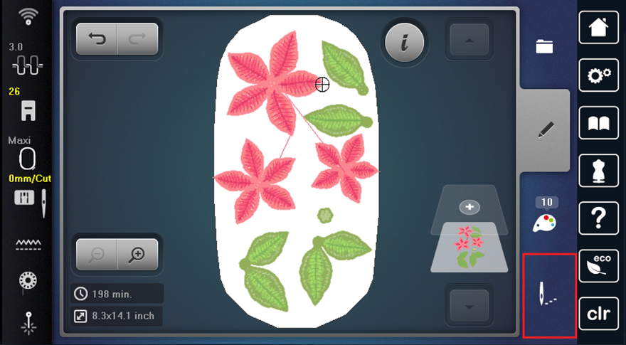 Freestanding_Lace_Poinsettia_Wreath_11.prepare_the_macine_BERNINA_WeAllSew_Blog_880x485px