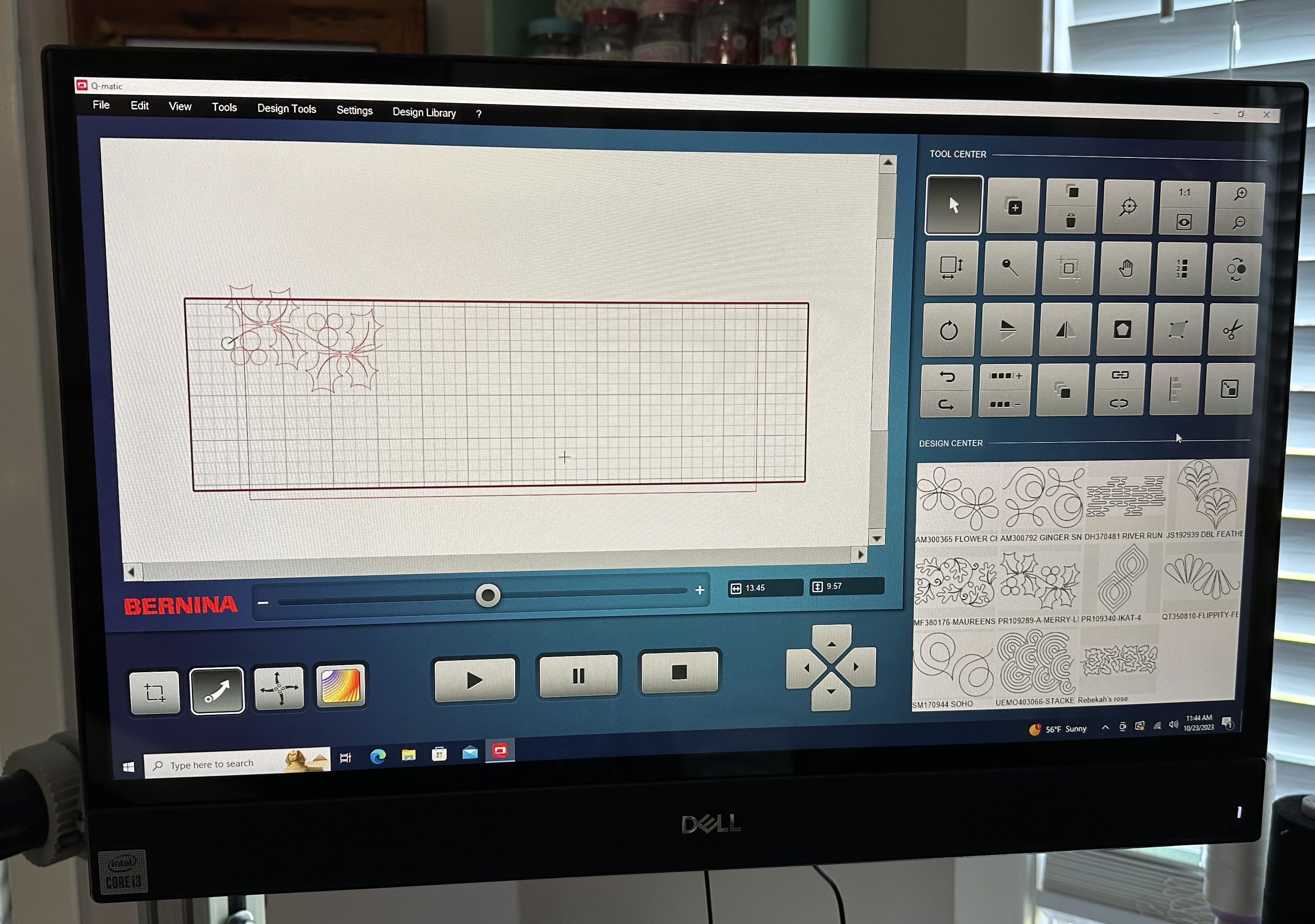 Design File Being Placed on Project in Q-matic software
