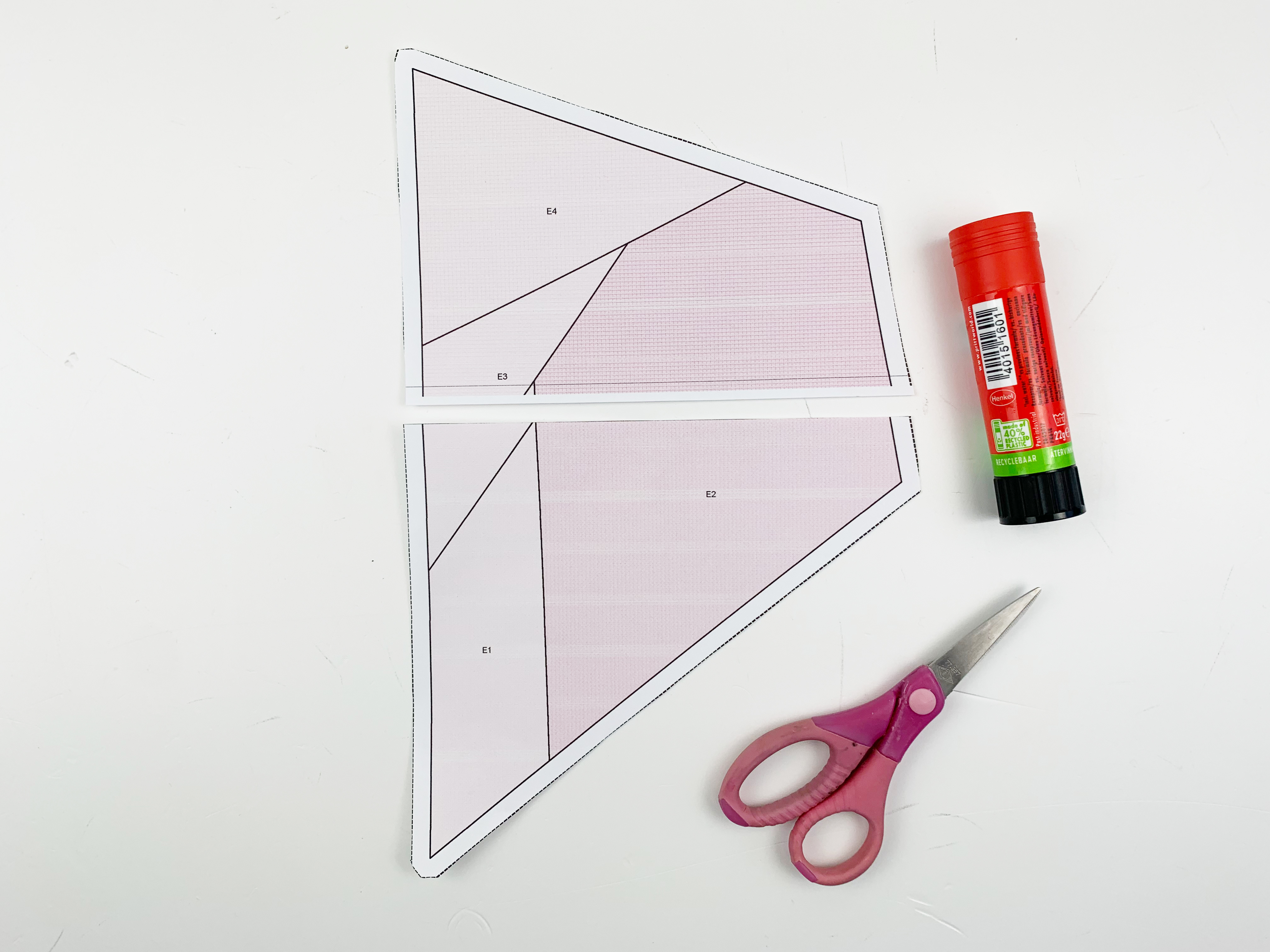 segments for the elephant quilt block