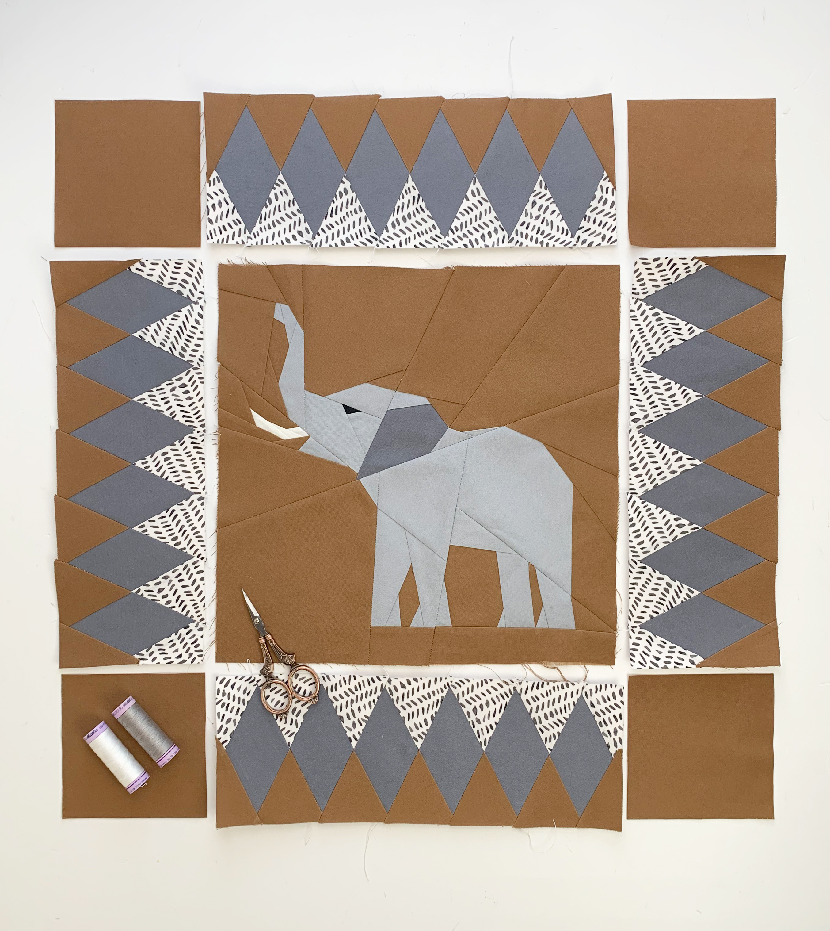 elephant cushion cover