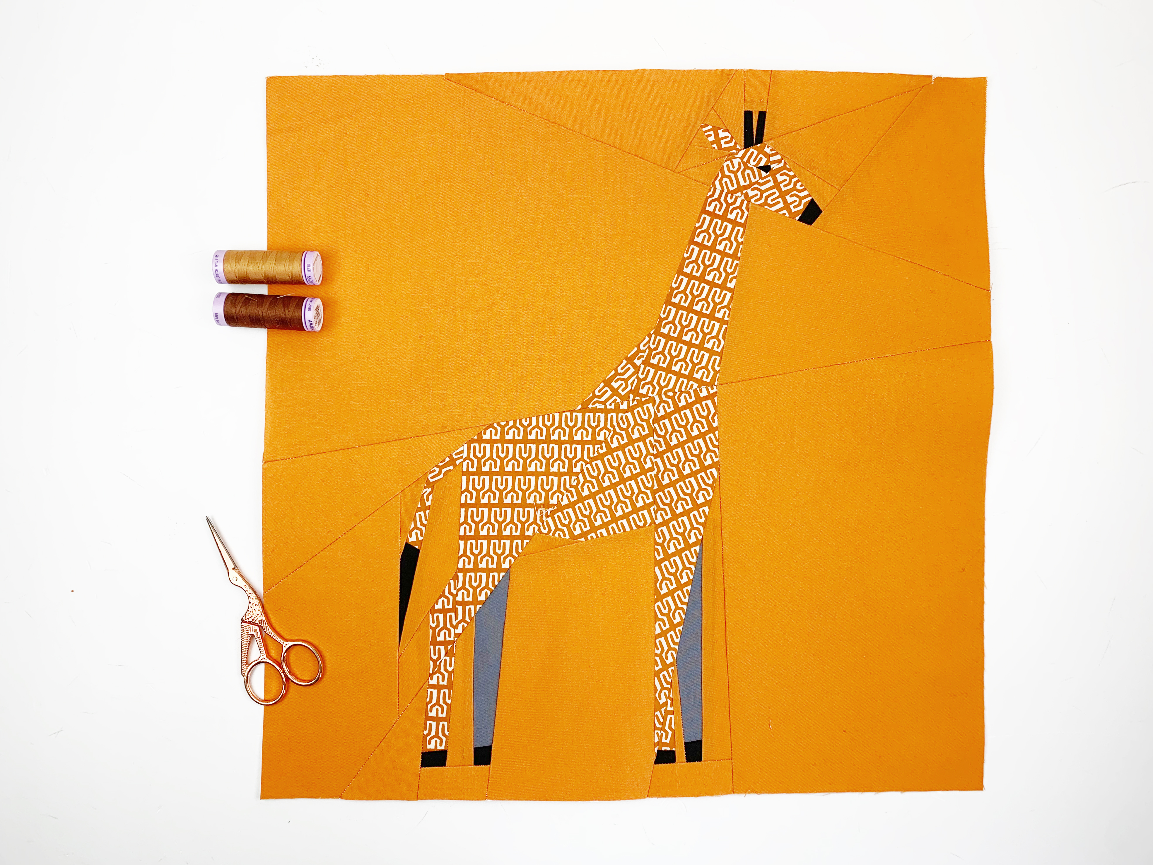 giraffe quilt block pattern