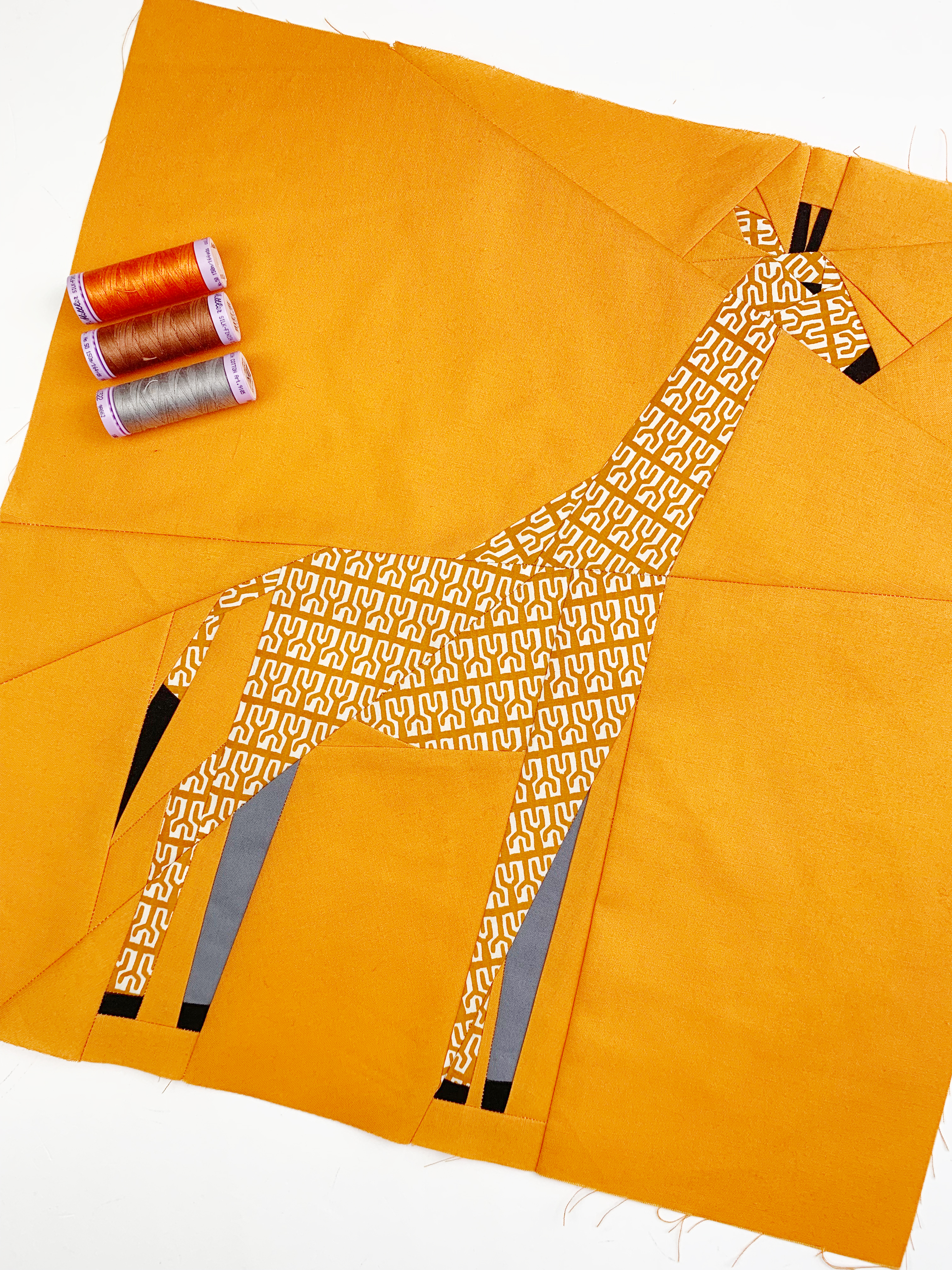 giraffe quilt block pattern