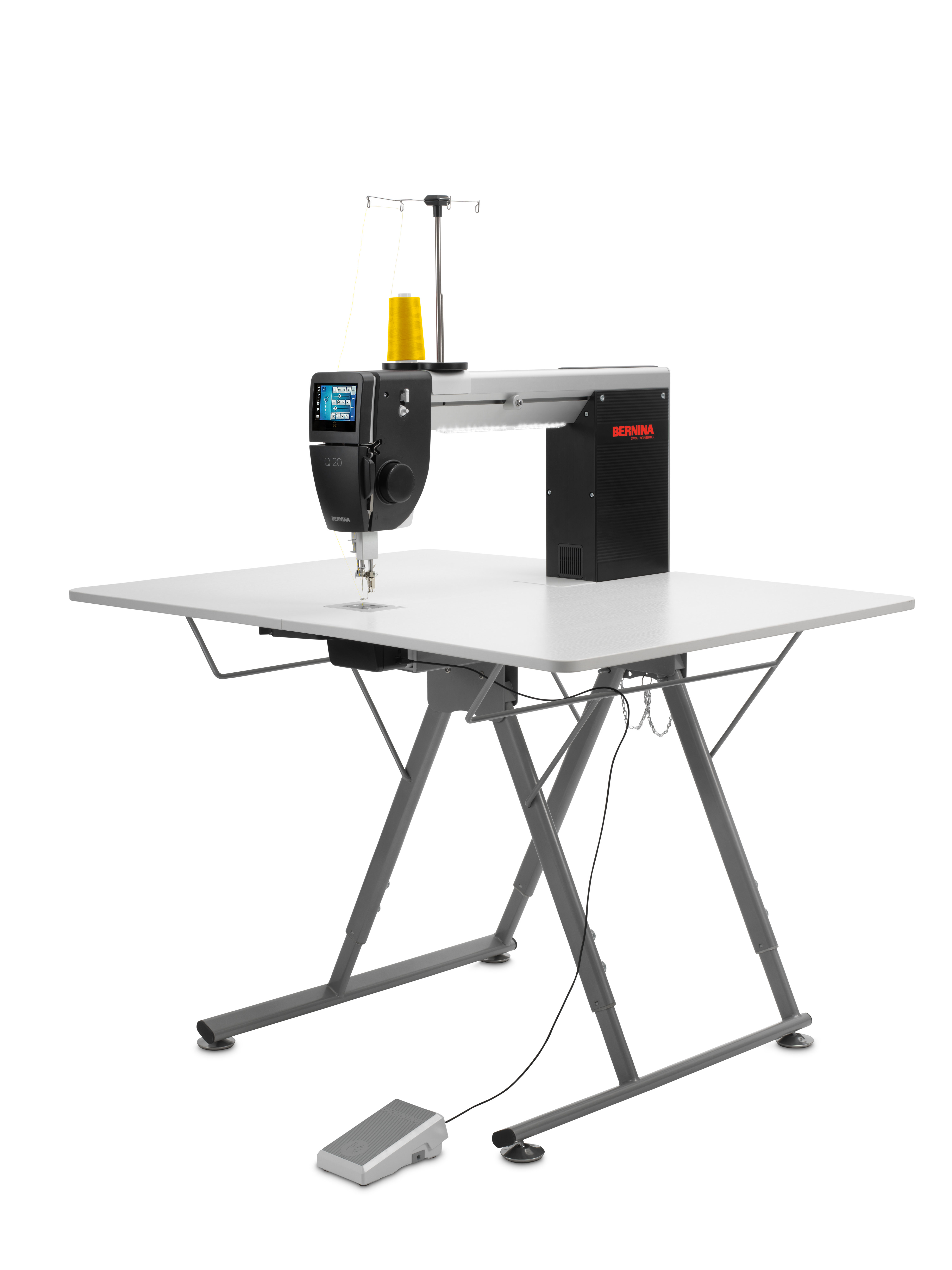 BERNINA Q 20 on a folding table