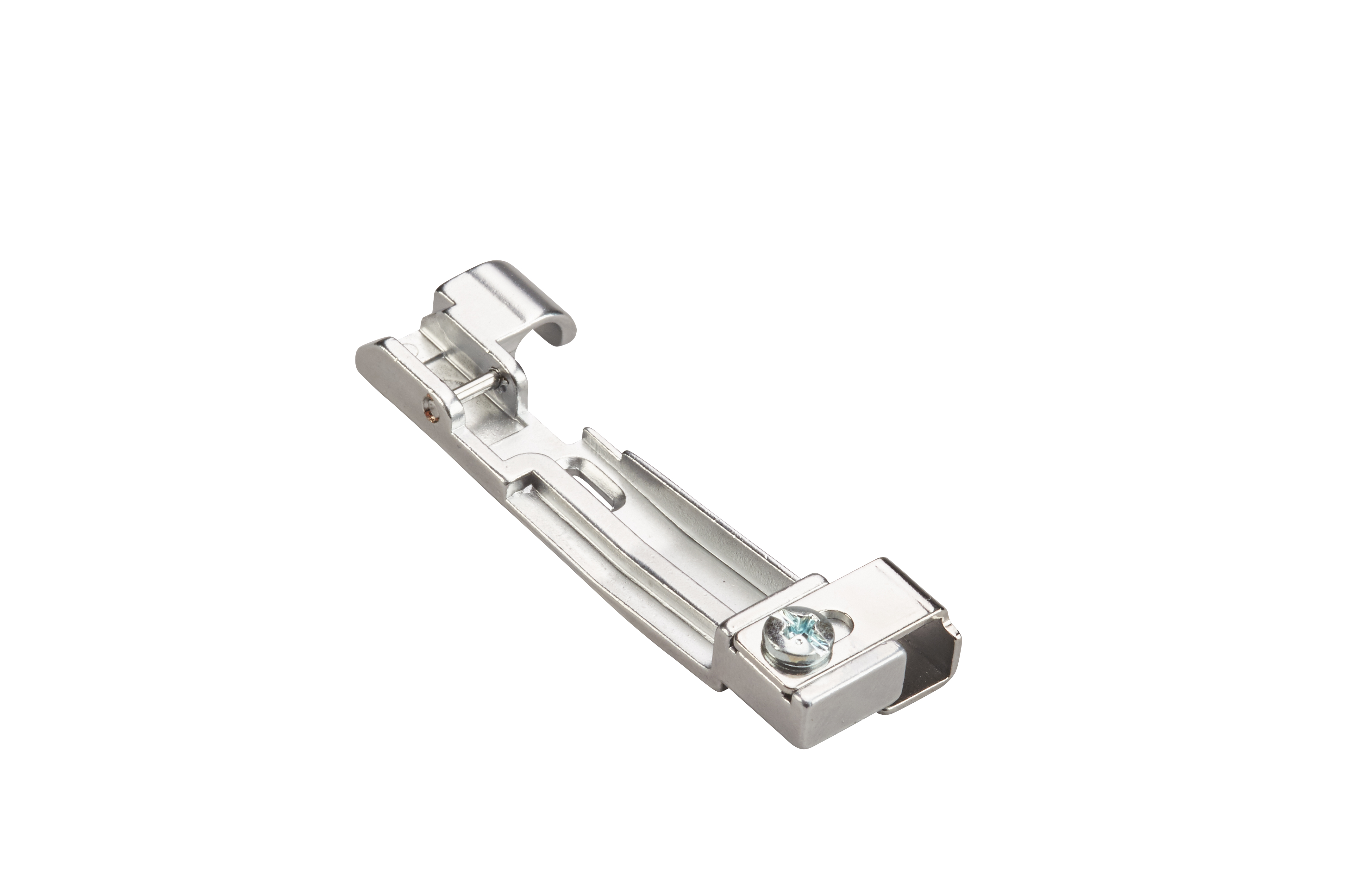 a silver bernette beading foot on a white background
