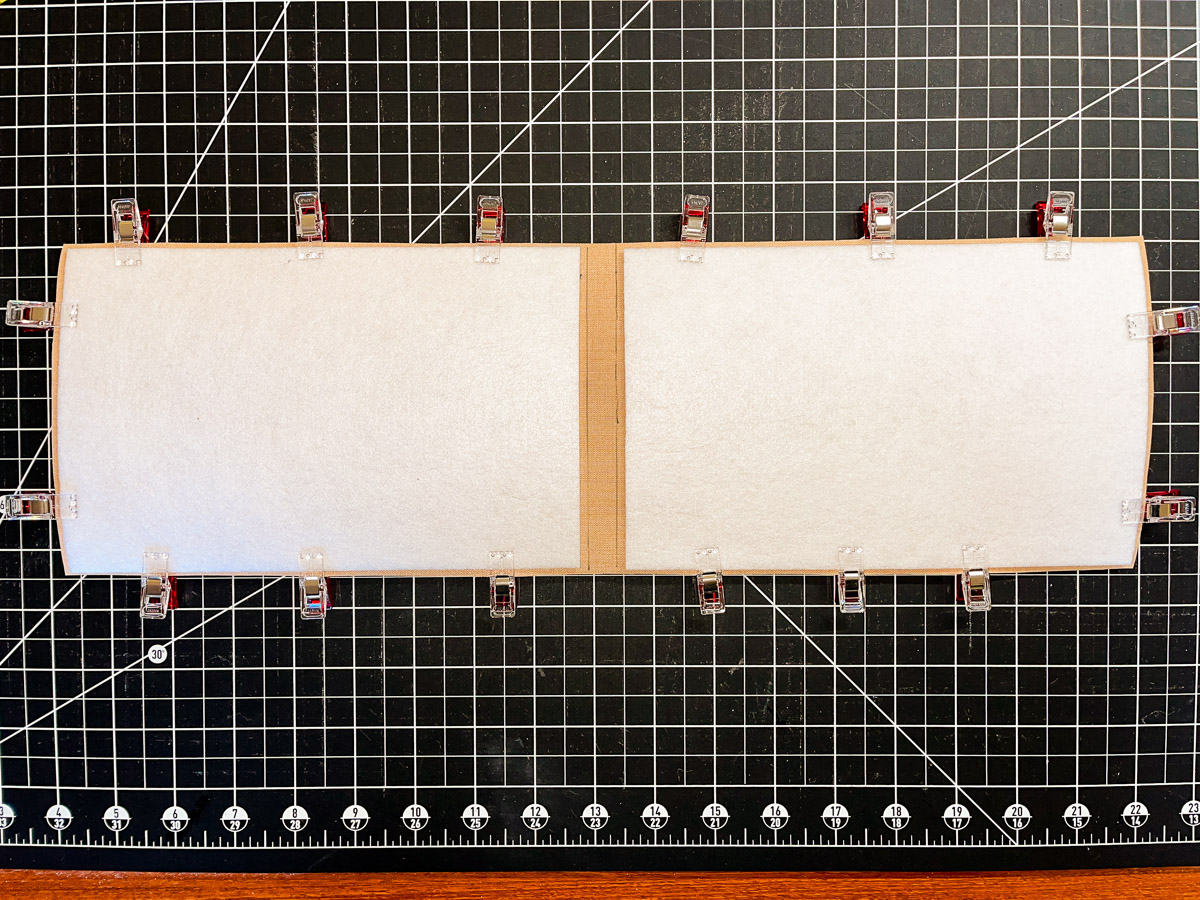 White Peltext pinned to the cut cork