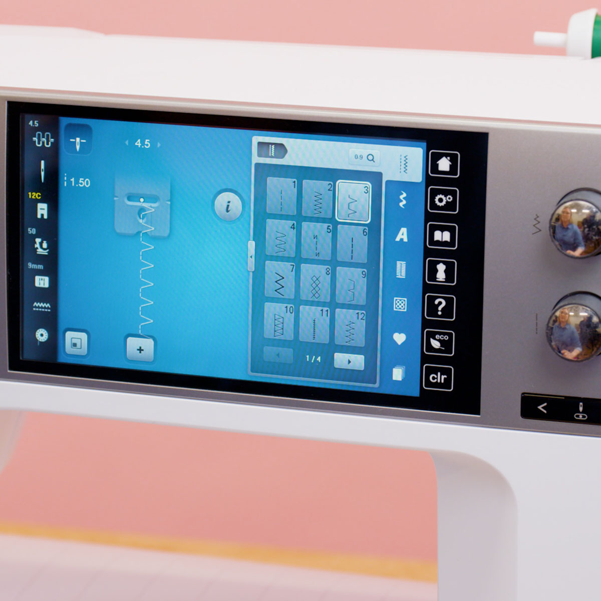 Display screen of the B 770 QE PLUS