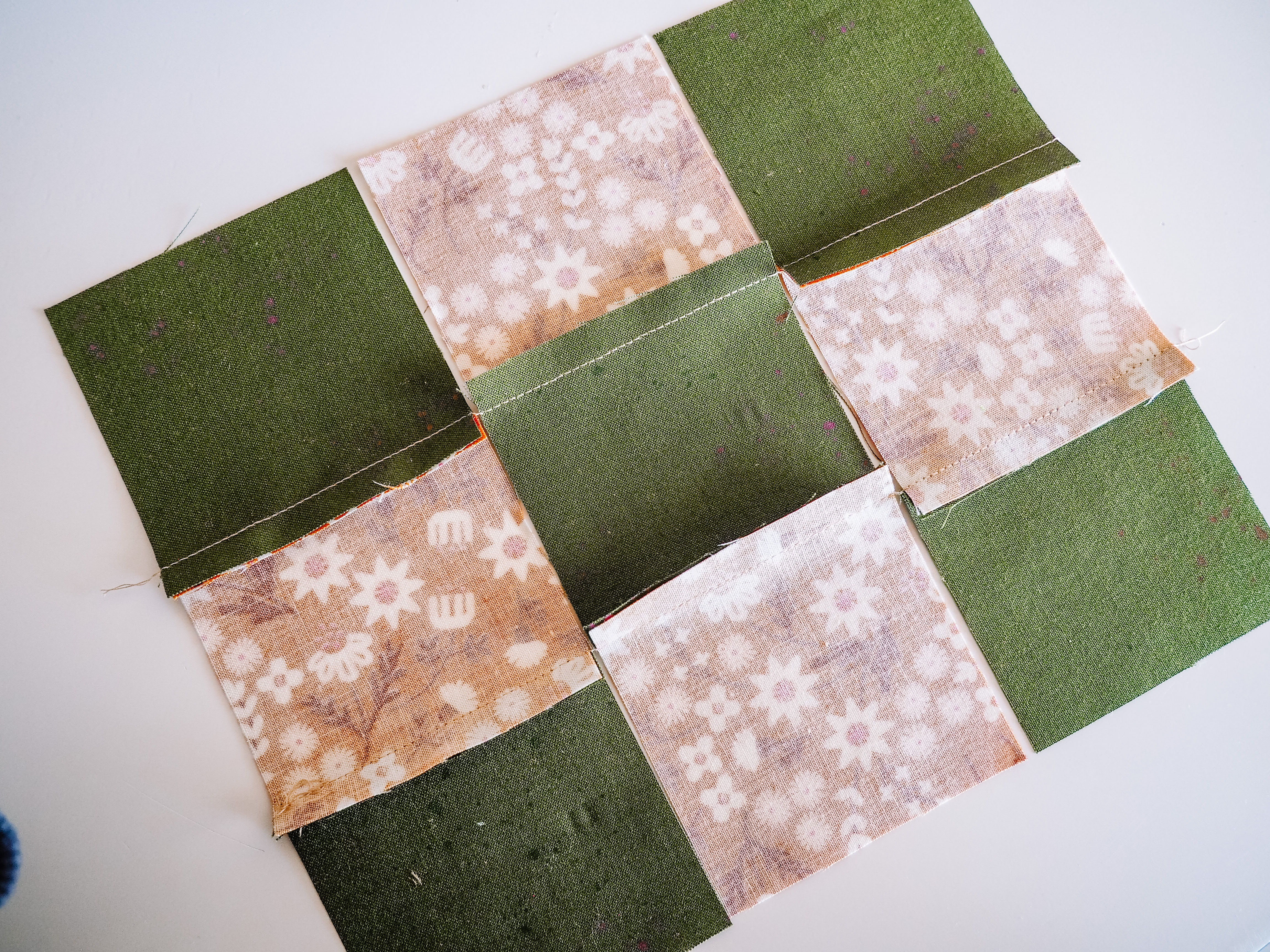 Picnic Quilt - Press Seams