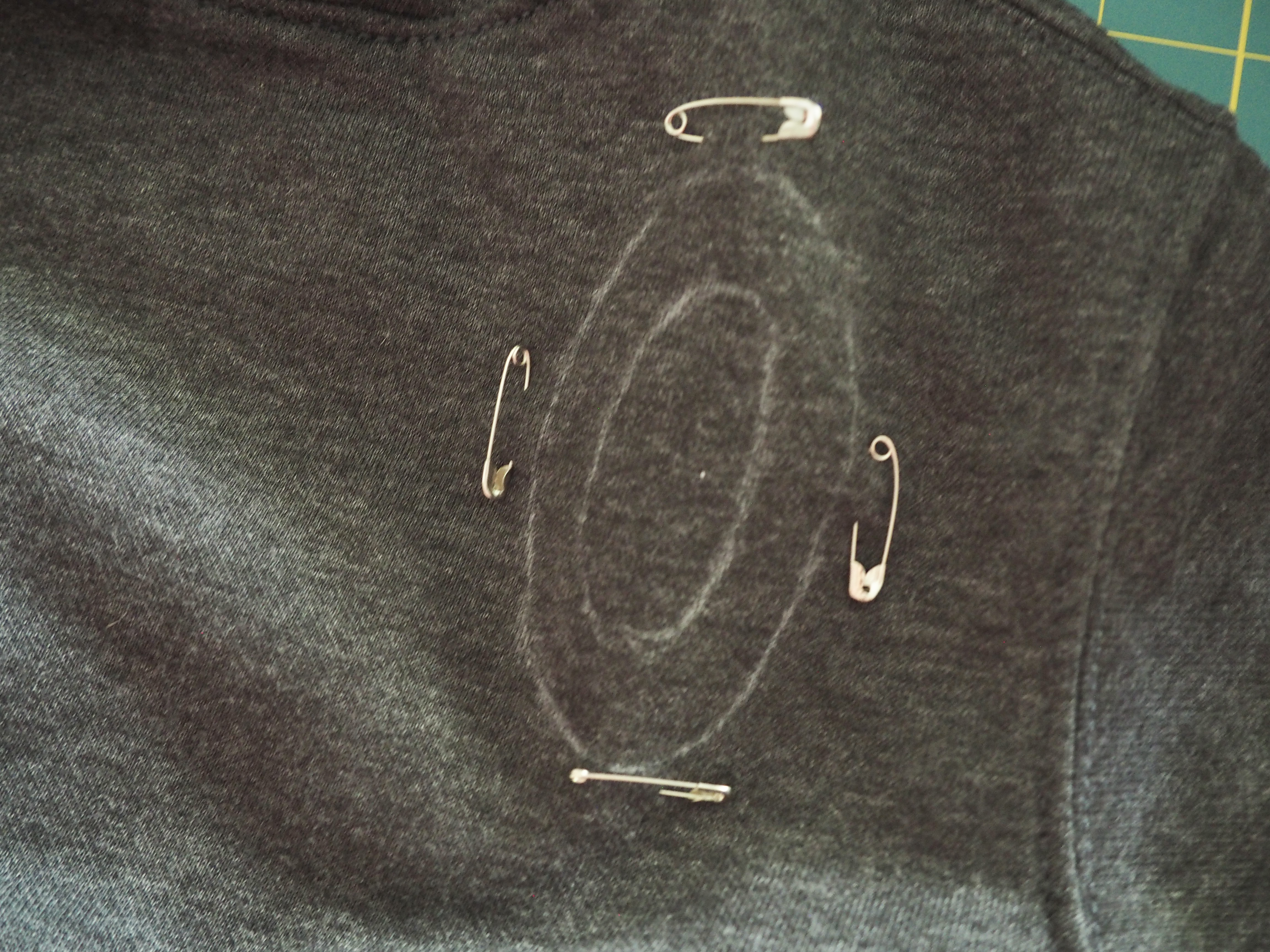 Reverse Applique Sweatshirt Pins