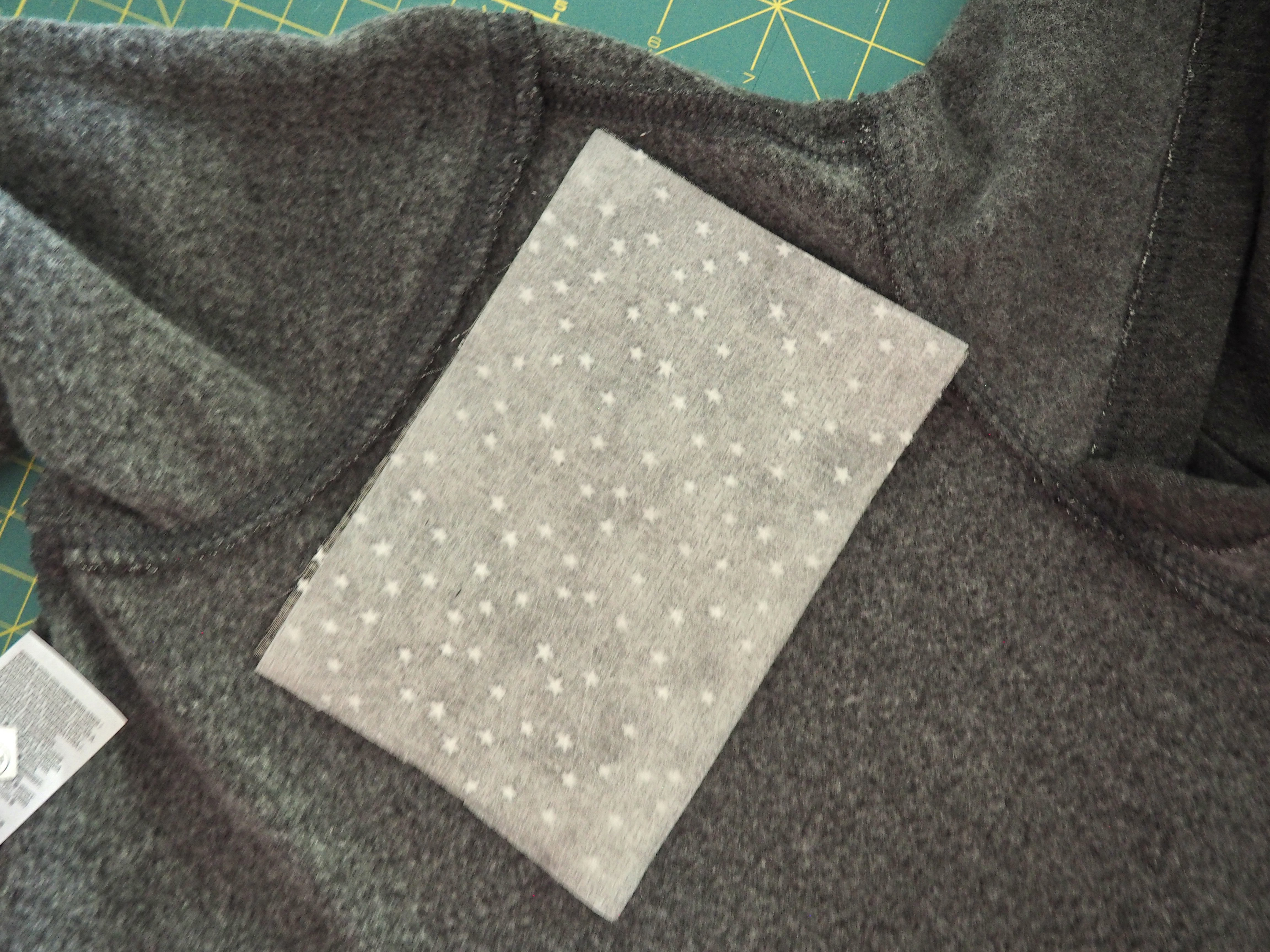 Reverse Applique Sweatshirt Fabric