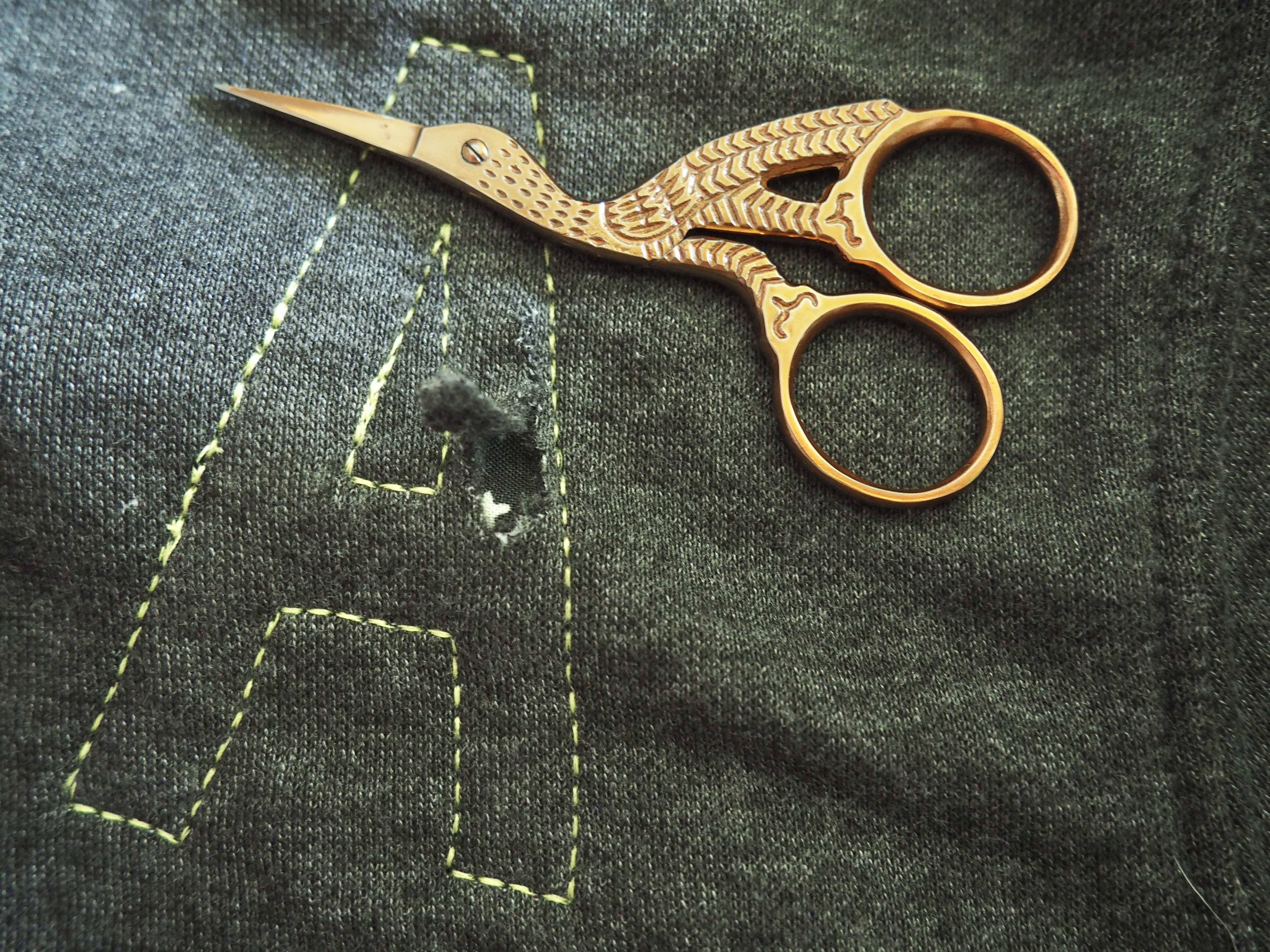 Reverse Applique Sweatshirt Cut