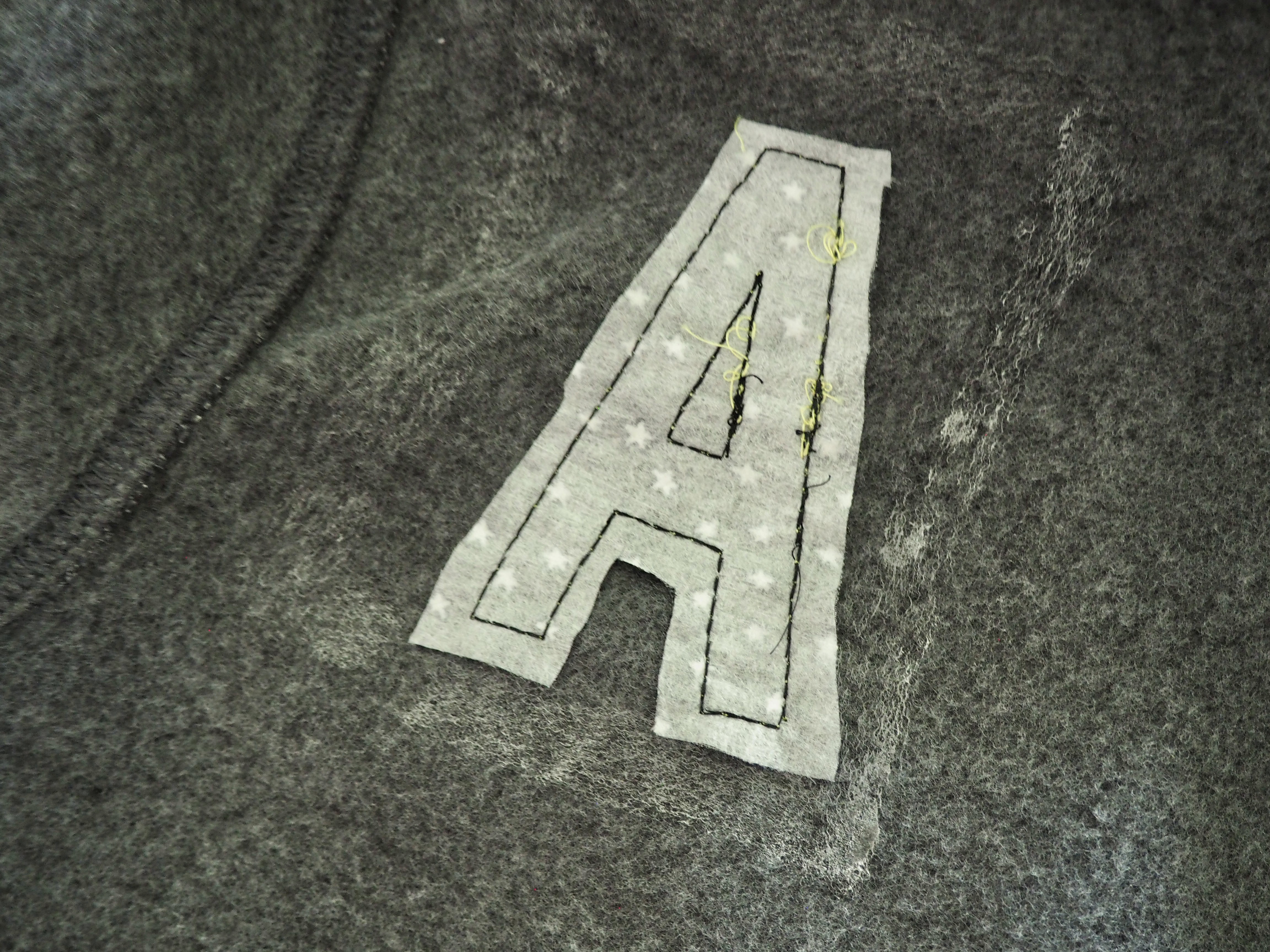Reverse Applique Sweatshirt Trim