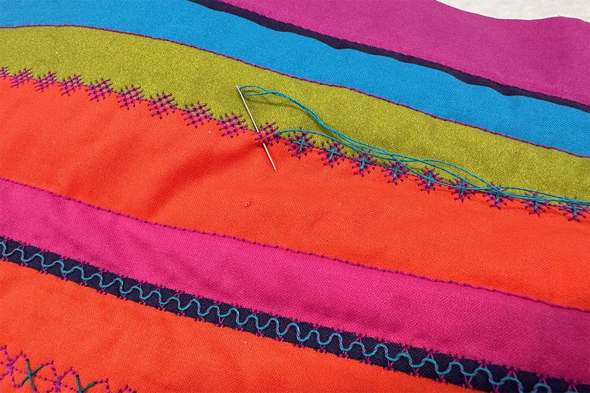 Straight Line Quilting Part 3- Adding Plus Stitches to Stitch 332