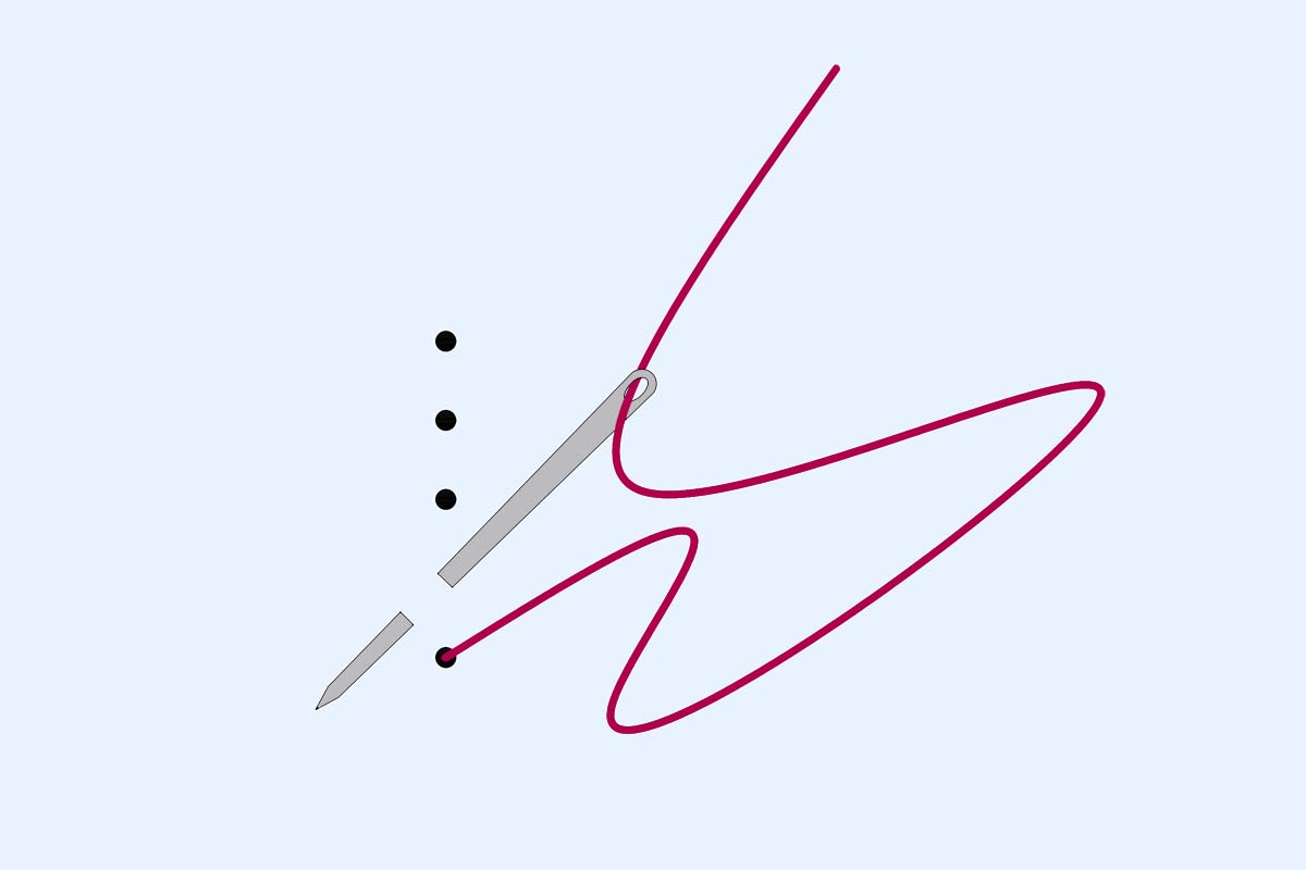 Straight Line Quilting Part 3- Plus Stitch Figure 2