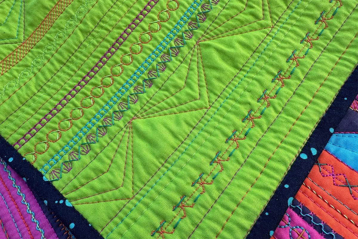 Straight Line Quilting Part 3- Sampler Back