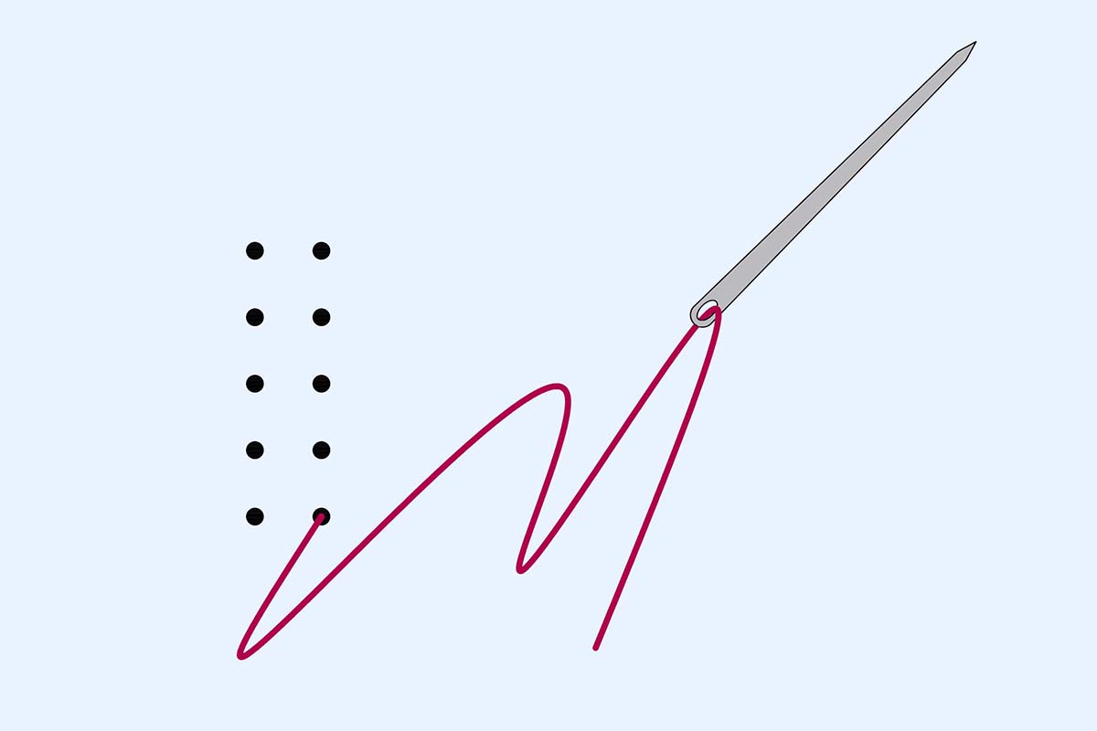 Straight Line Quilting Part 3 X Stitch Diagram 1
