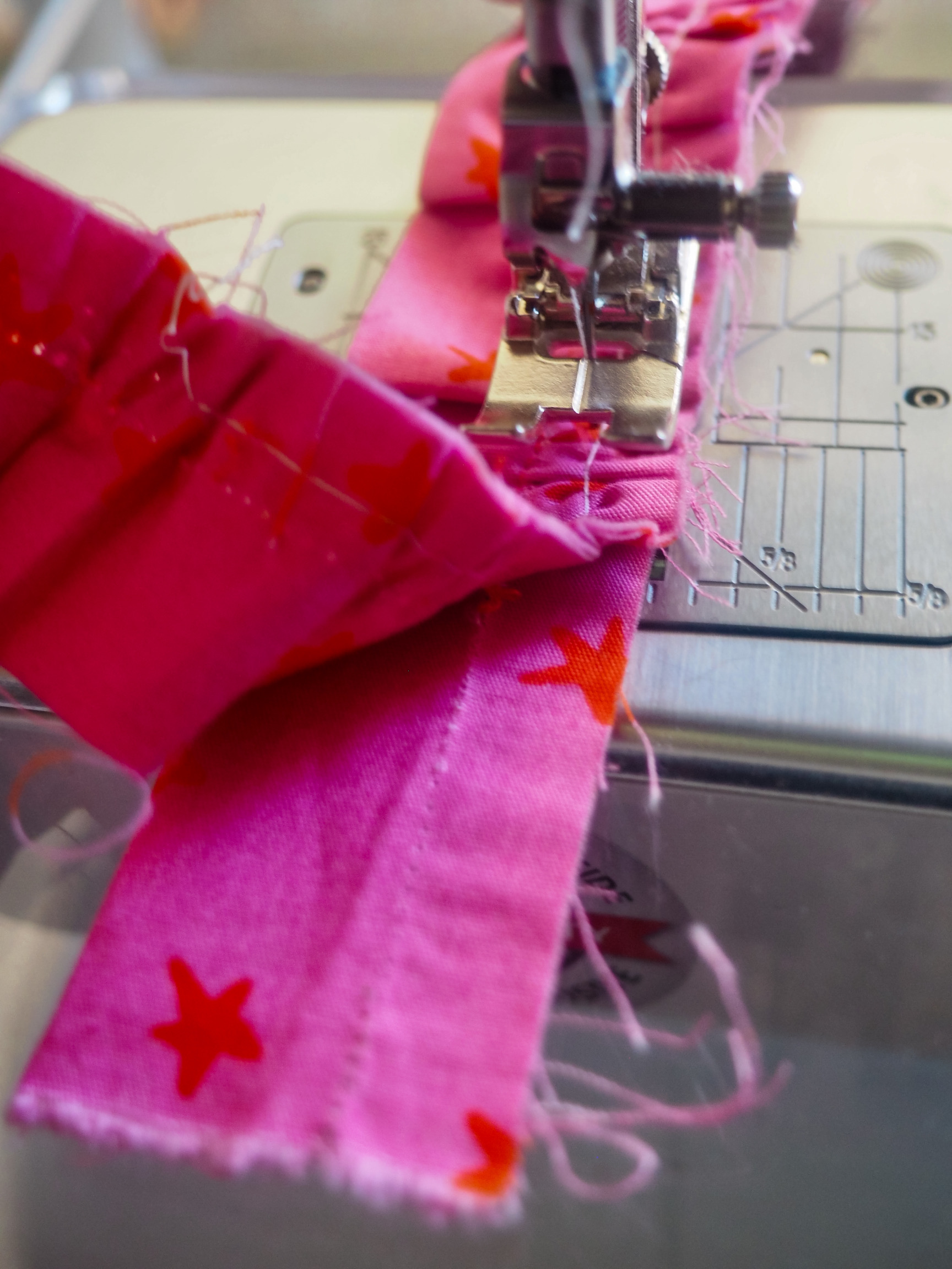 Ruffle Binding Tutorial - Add Flat Strip