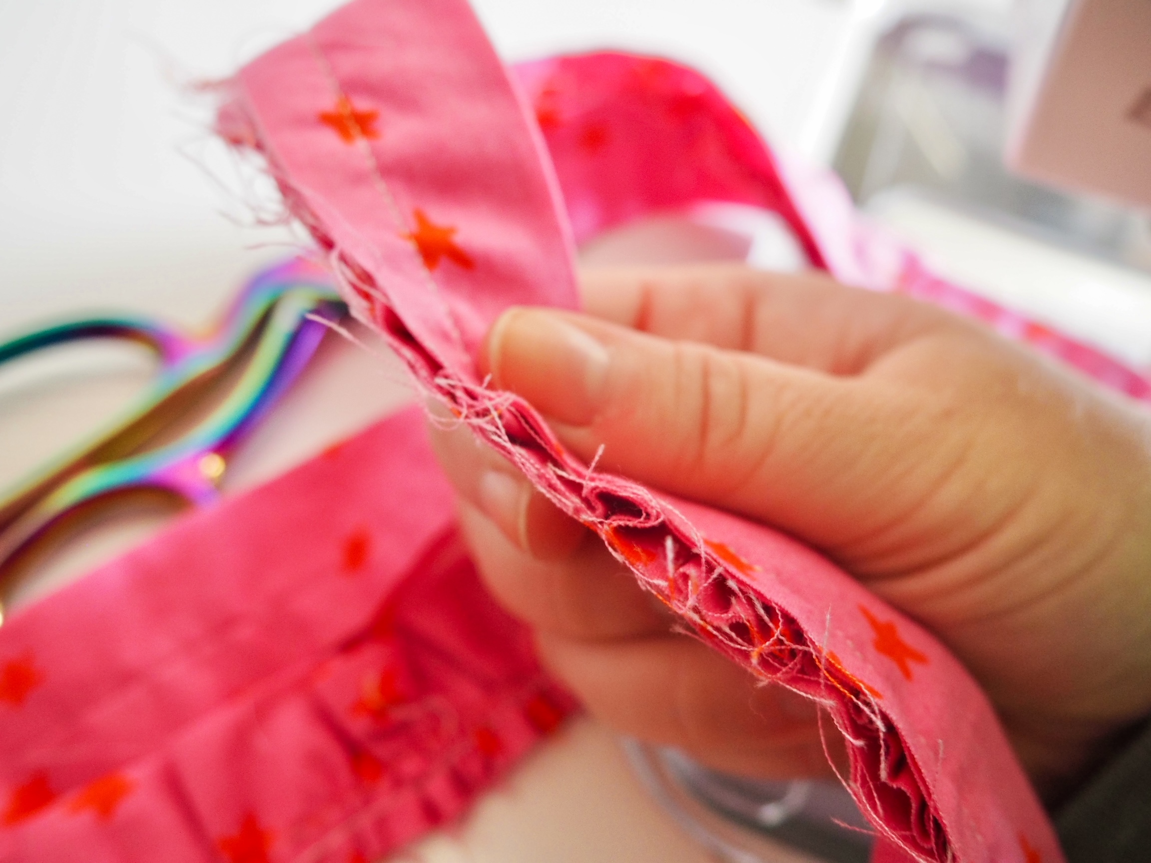Ruffle Binding Tutorial - Binding Sandwich