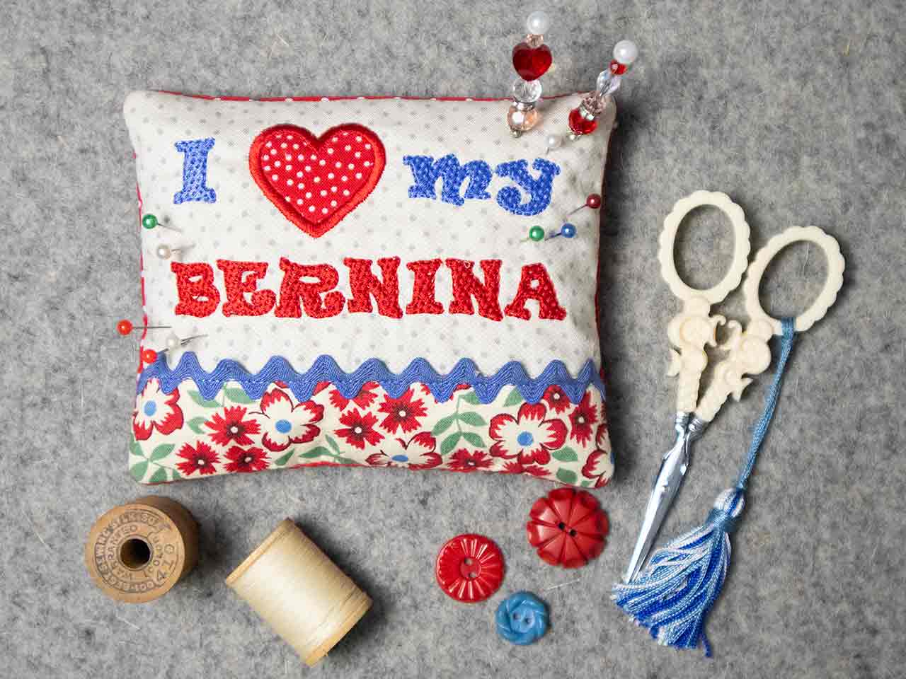 I Heart my BERNINA Pincushion