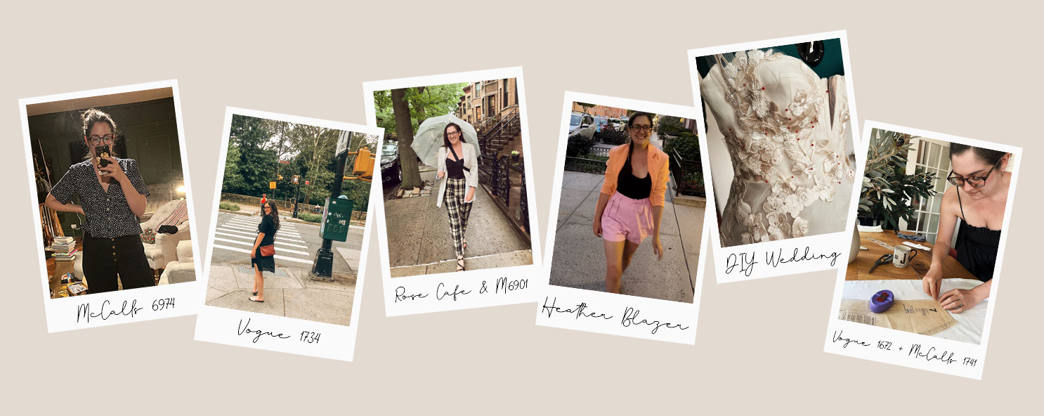 A sampling of Jaclyn's garment projects