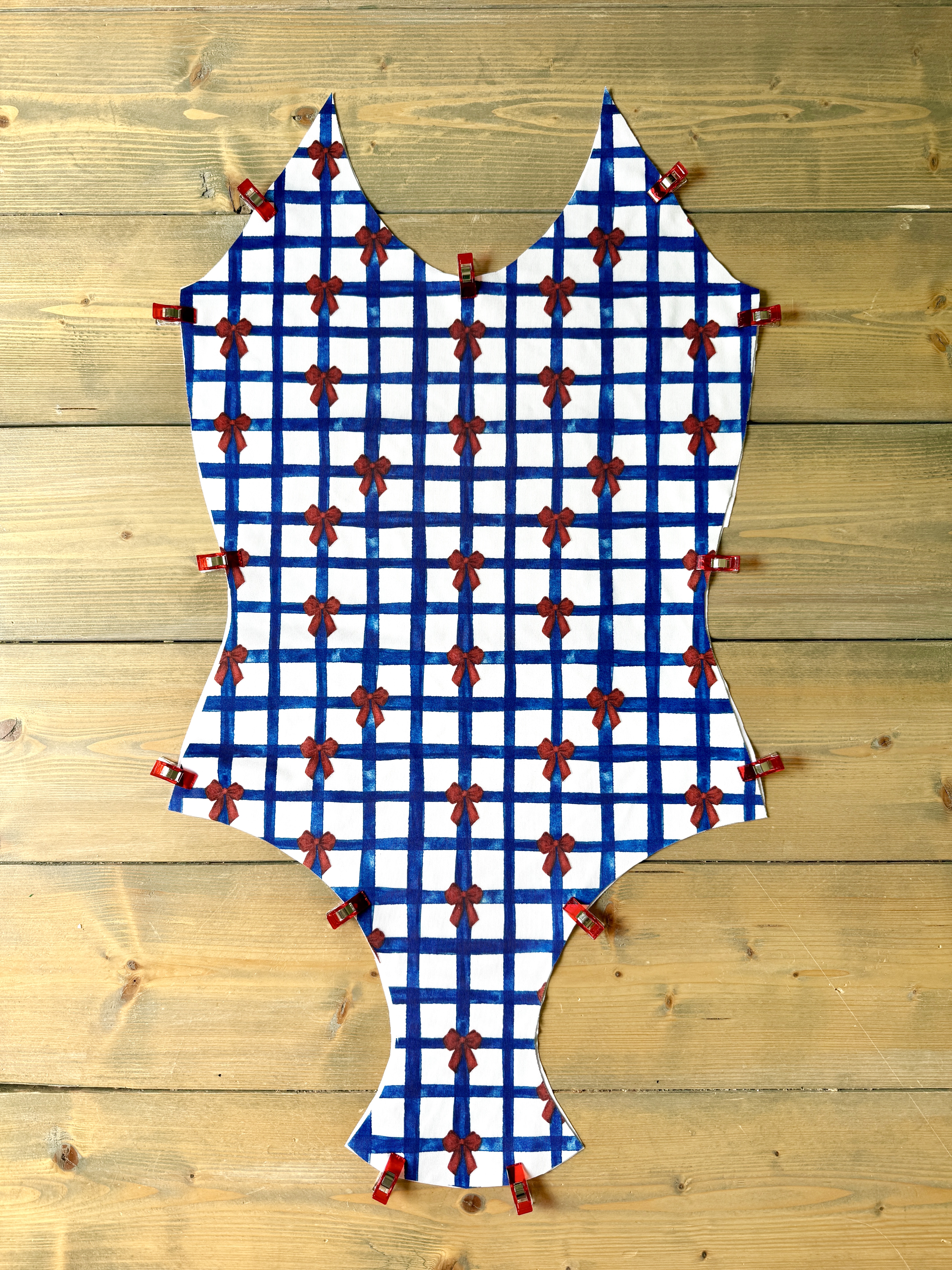 Pin together Front and Lining