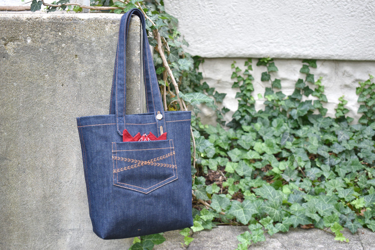 Denim Sewing Skill Builder Tote by Erika Mulvenna