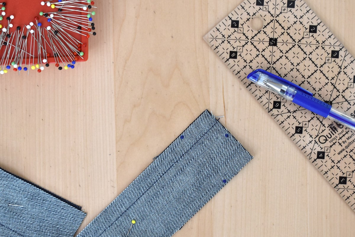 Denim Sewing Skill Builder Tote by Erika Mulvenna