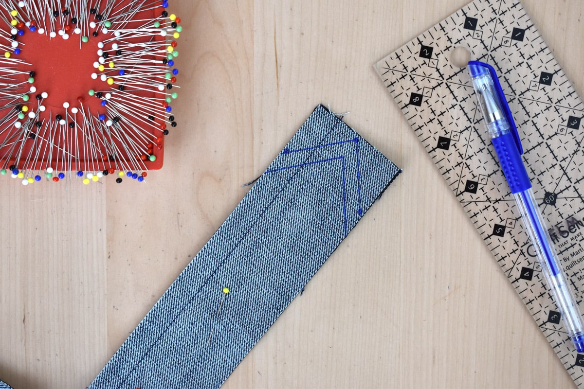 Denim Sewing Skill Builder Tote by Erika Mulvenna