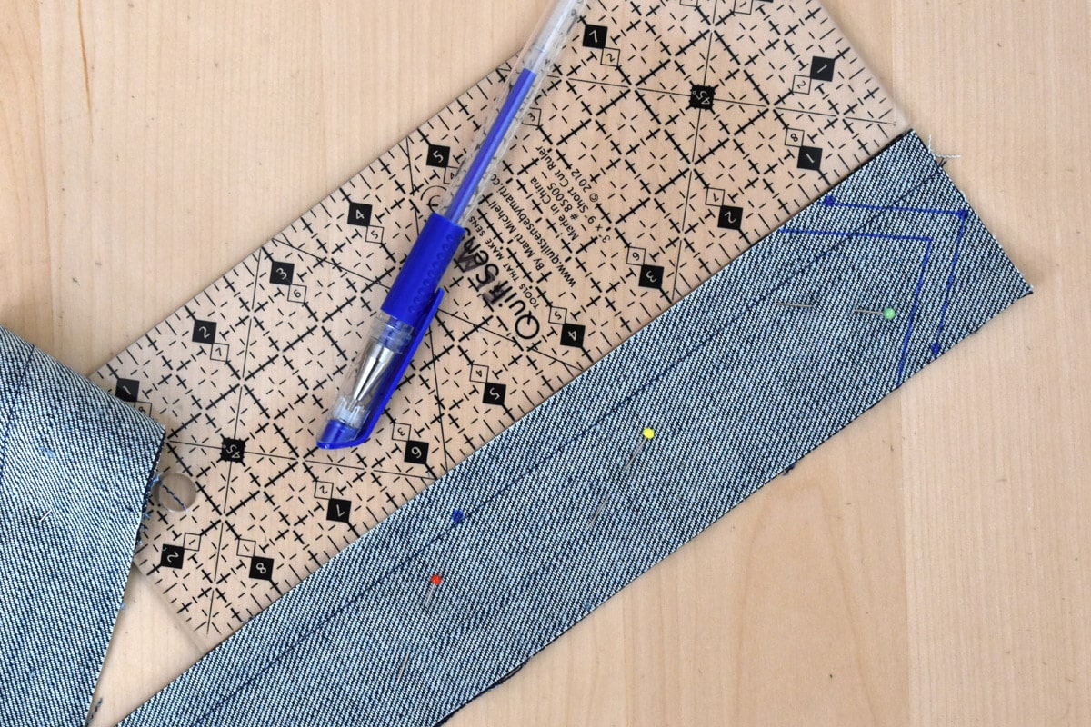 Denim Sewing Skill Builder Tote by Erika Mulvenna