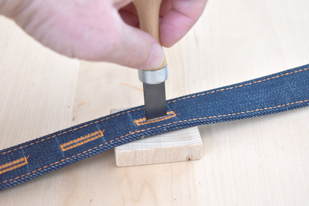 Cutter with Wooden Block